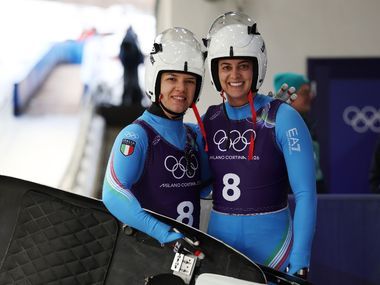 Andrea Vötter e Marion Oberhofer d'oro nello slittino / Felice Calabrò / Fotogramma