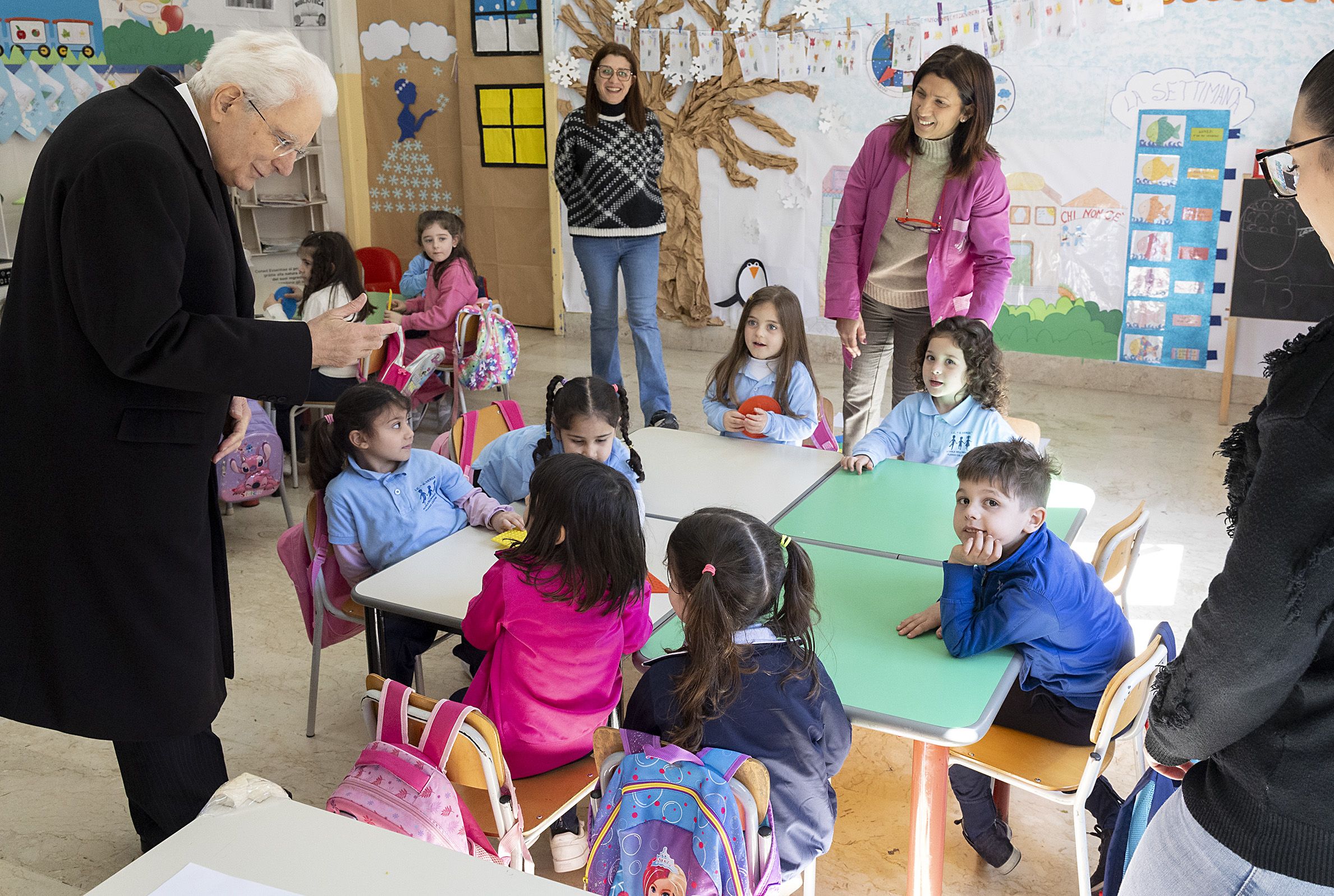 La visita di Mattarella nella scuola di Niscemi