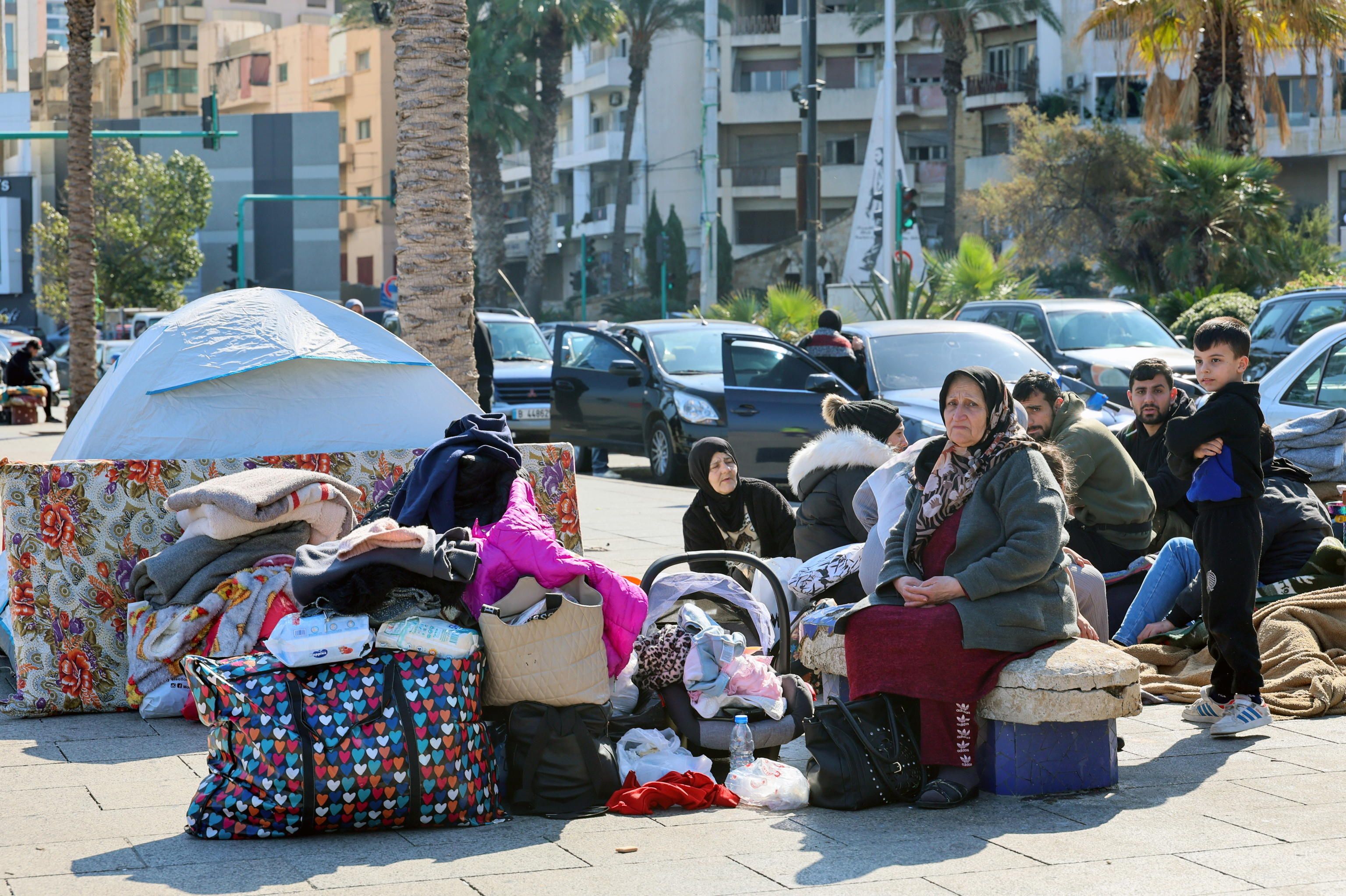 Gli sfollati di guerra in Libano per gli attacchi israeliani / ANSA