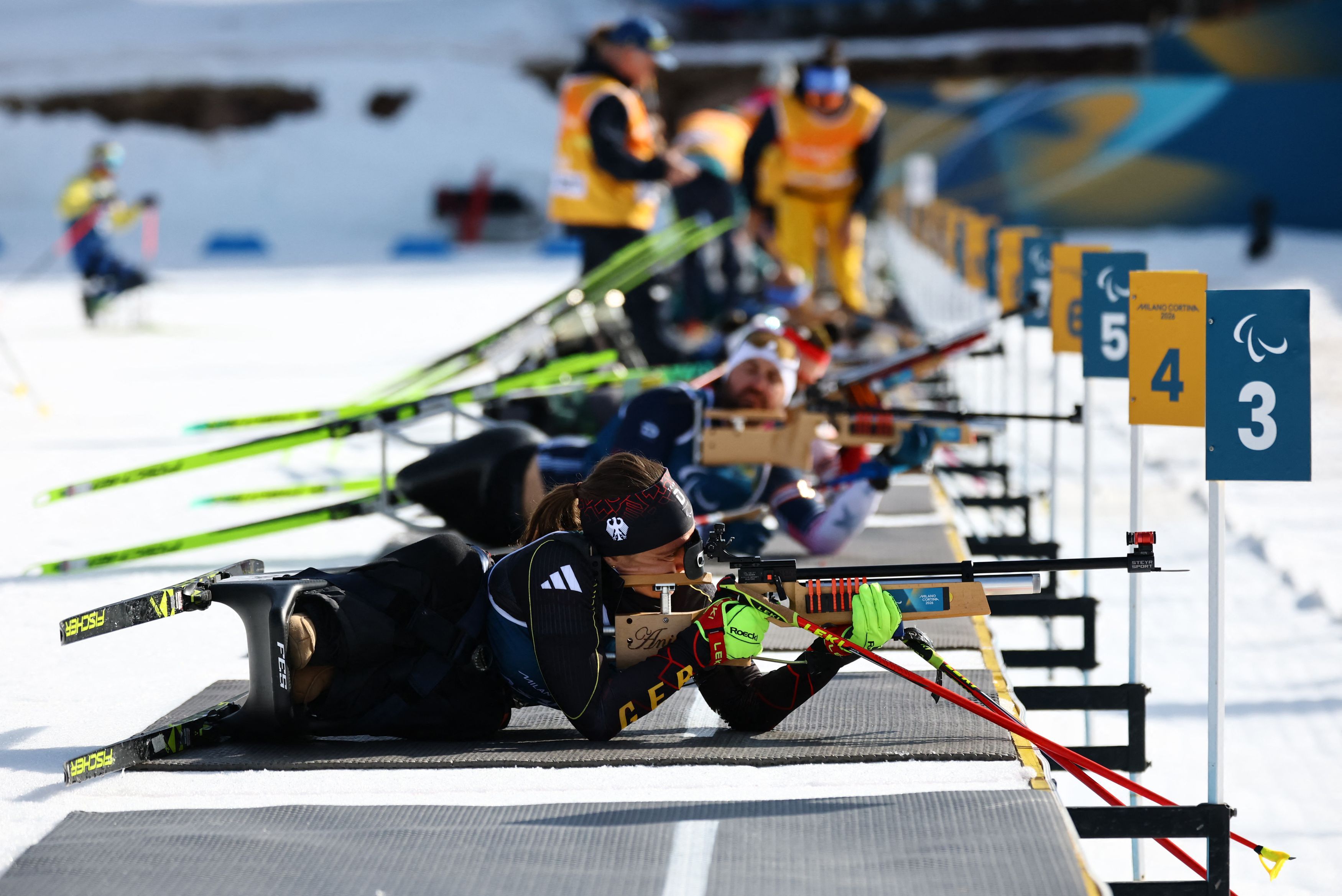 Anja Wicker, Germania, in allenamento a Tesero / Sarah Meyssonnier