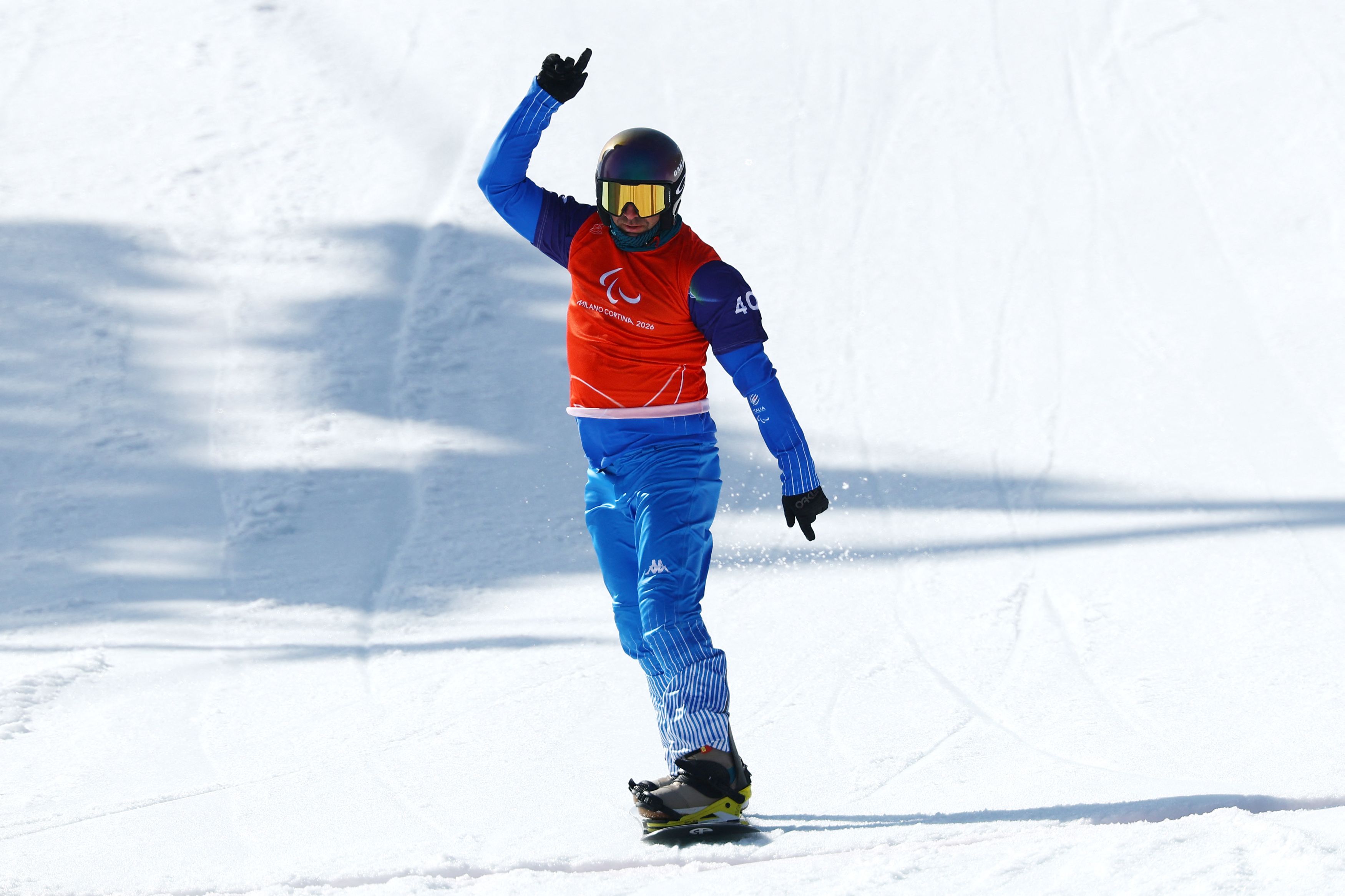Emanuel Perathoner, medaglia d'oro nello snowboard /Reuters