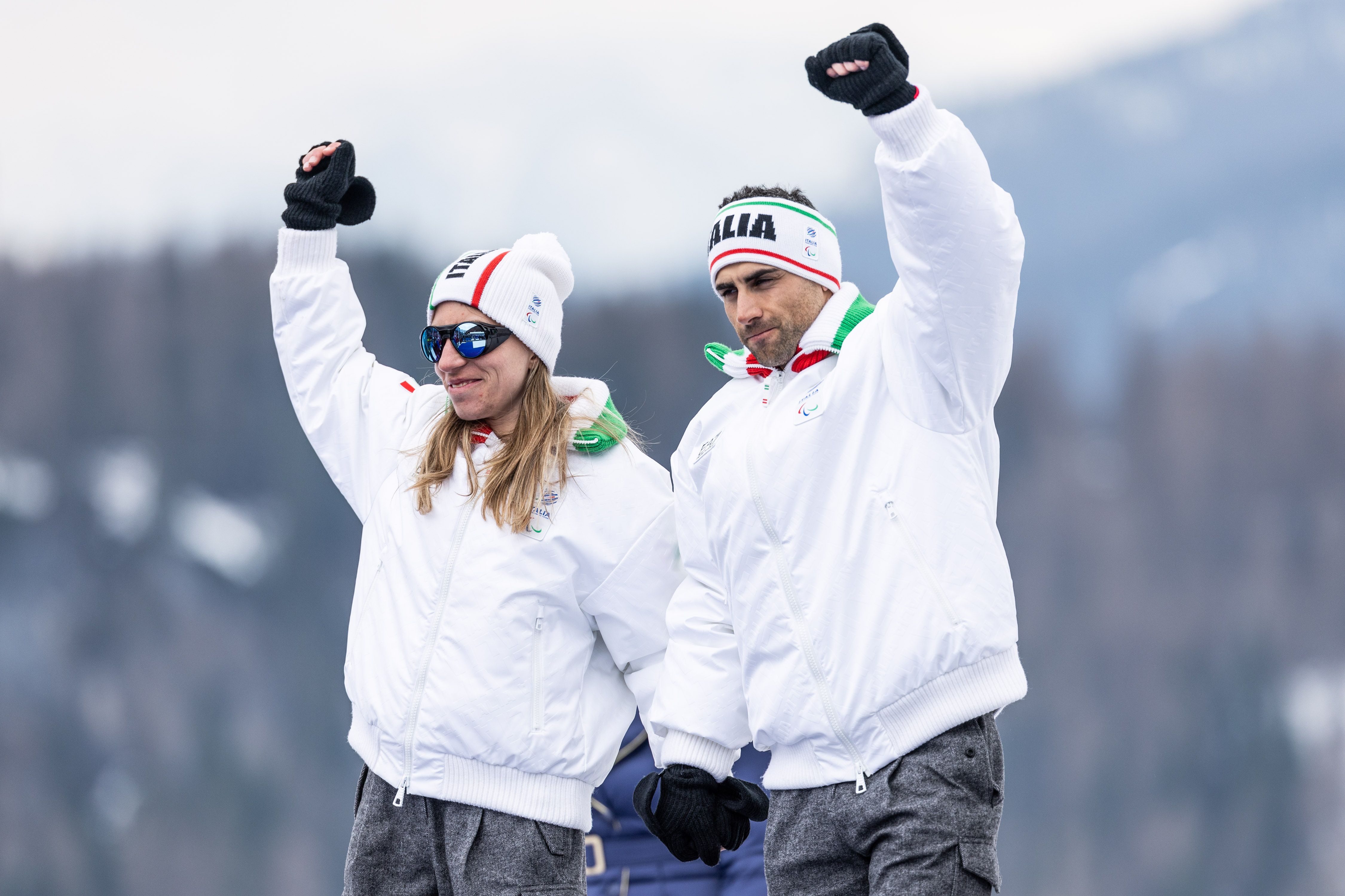 Chiara Mazzel con la guida Nicola Cottini /&nbsp;Fotogramma