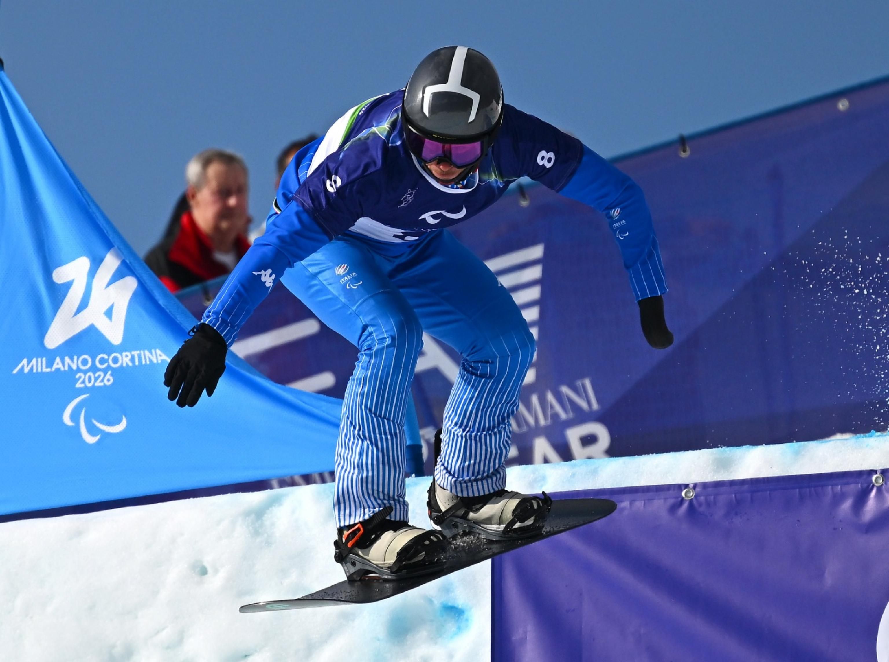 Jacopo Luchini vince la medaglia d'oro nello snowboard / Ansa / Piazzi / Cip