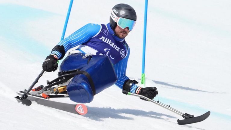 René De Silvestro, oro nello slalom gigante categoria seduti / Ansa / Scaccini / Cip 