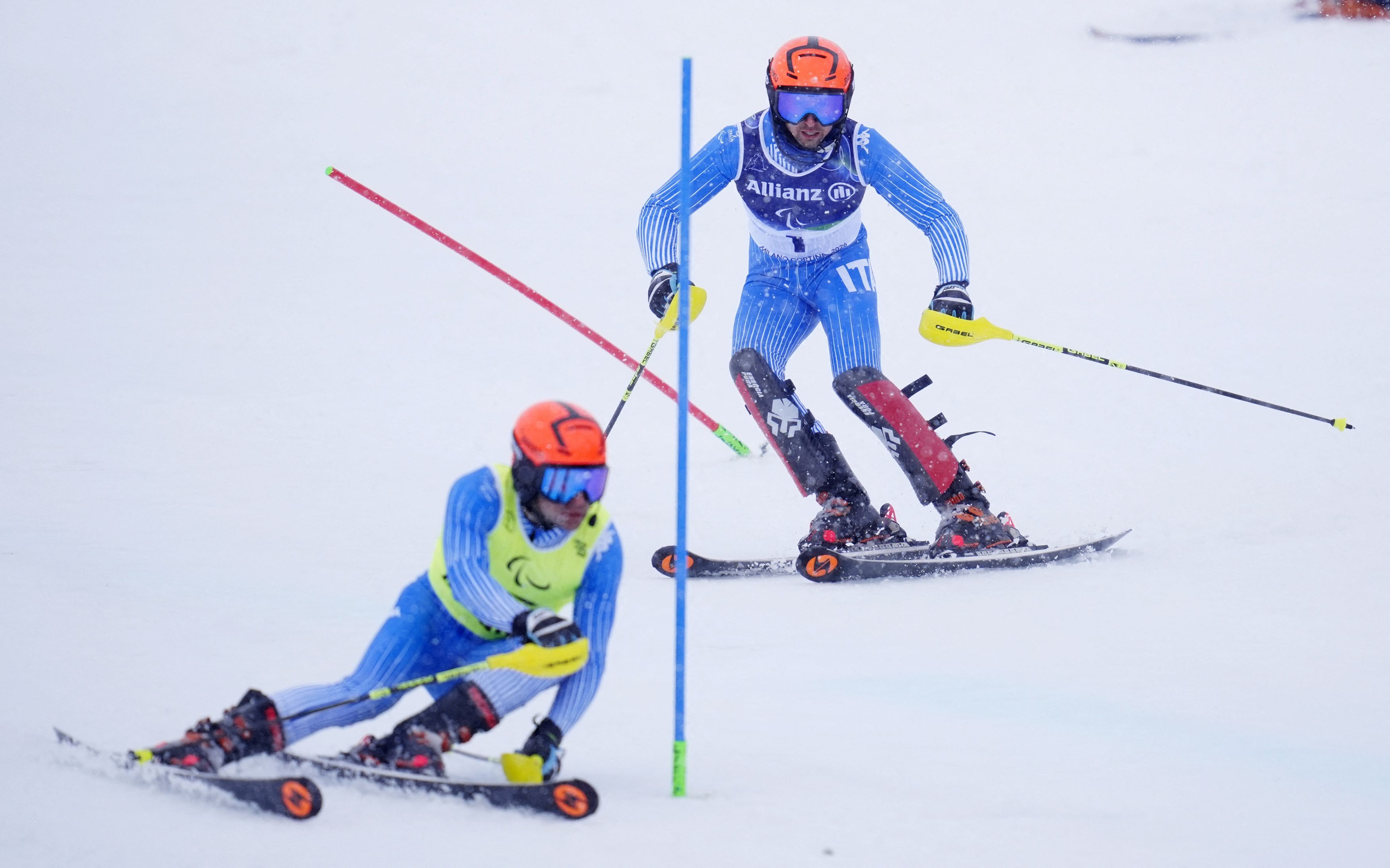 Giacomo Bertagnolli e Andrea Ravelli in gara / Reuters/ Matteo Ciambelli