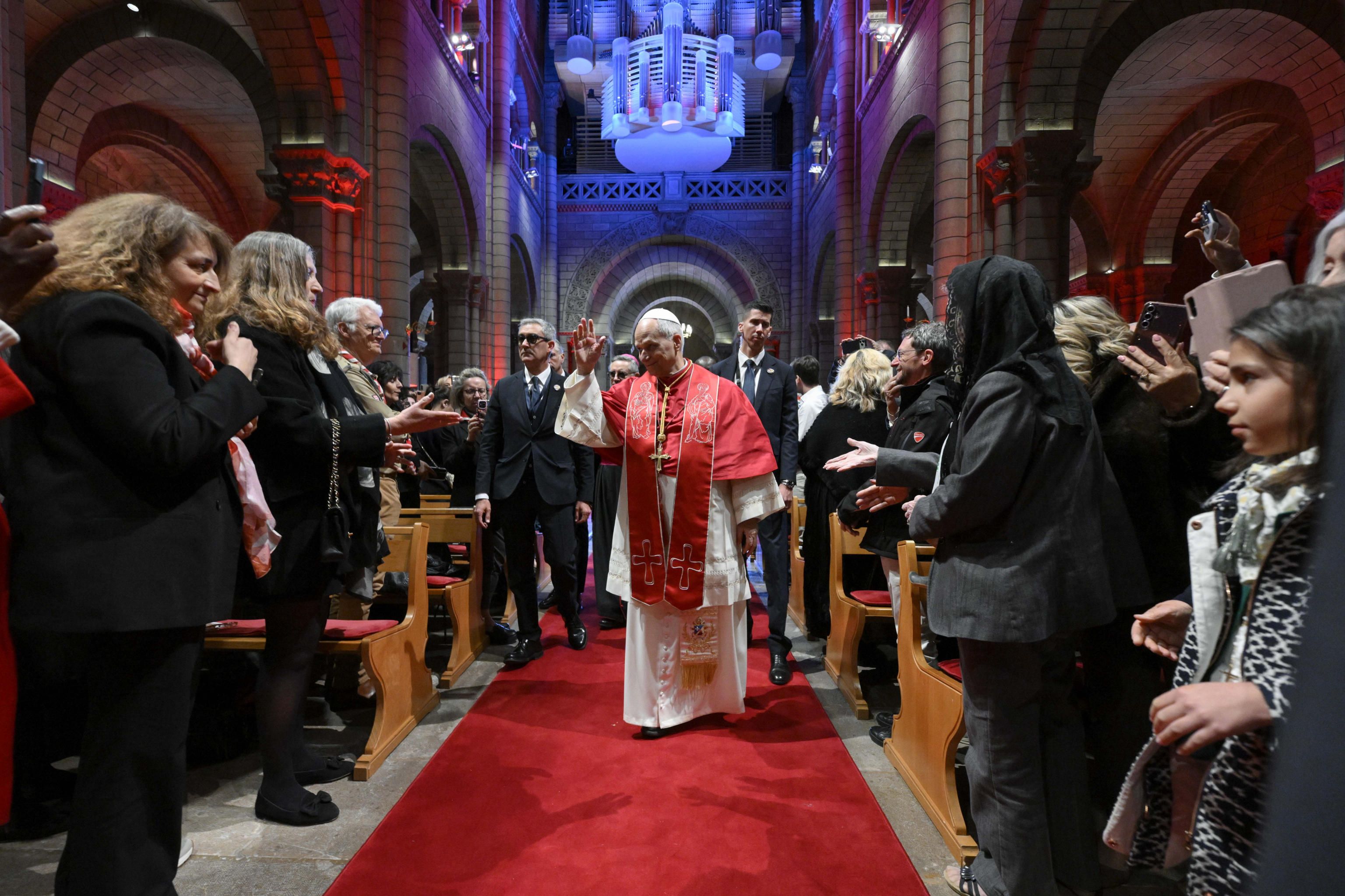 Papa Leone XIV nella Cattedrale del Principato di Monaco / Vatican Media