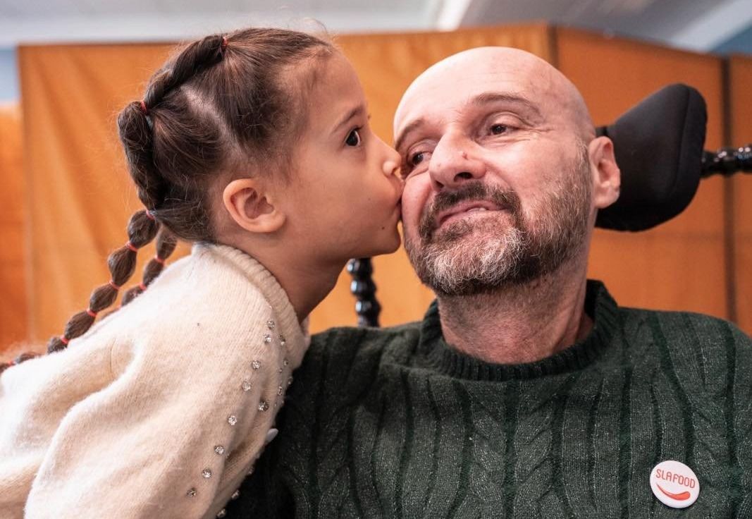 Davide Rafanelli con la figlia