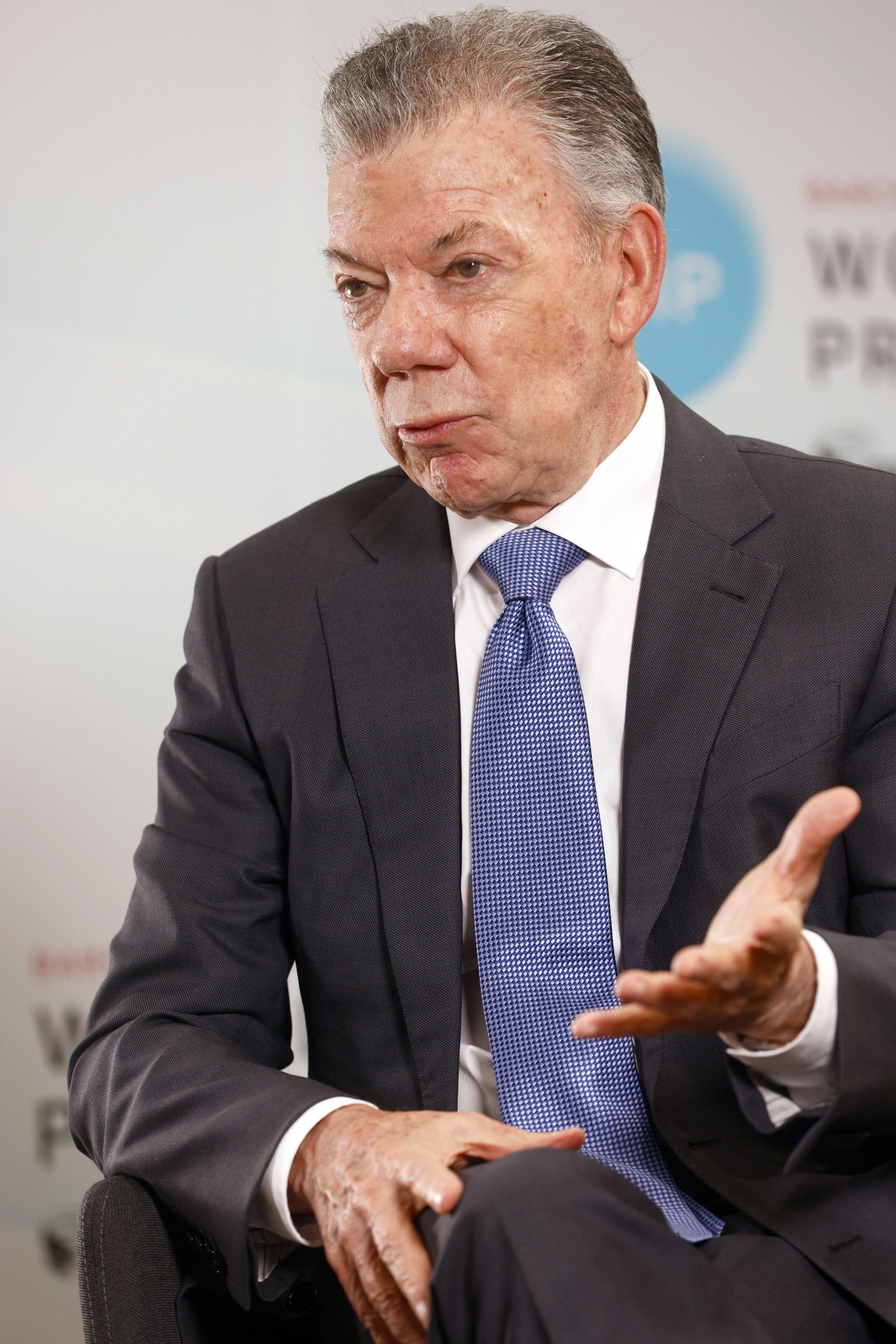 L'ex presidente e Nobel per la Pace, Juan Manuel Santos/ Ansa