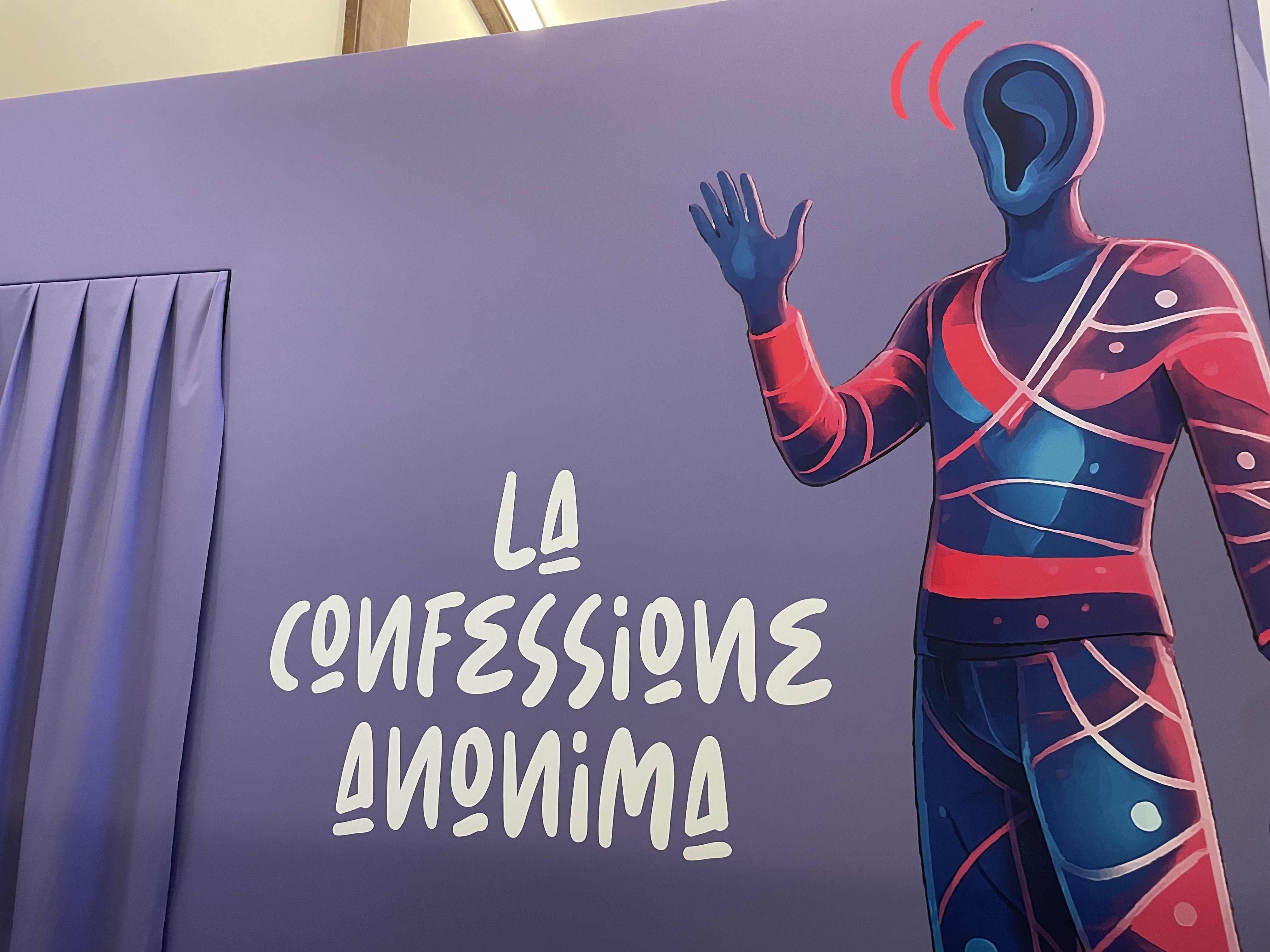 Il box della confessione anonima