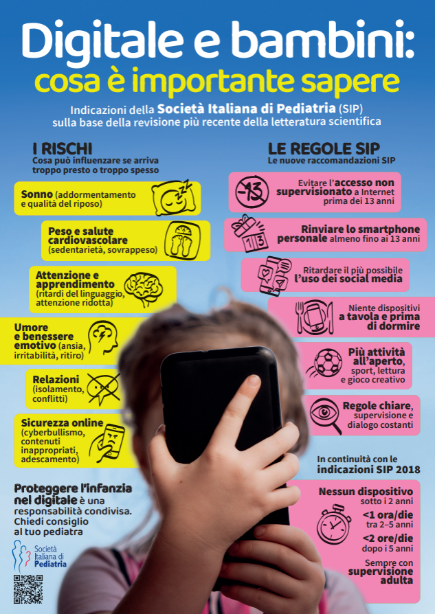 Il manifesto di educazione al digitale della Società pediatrica italiana