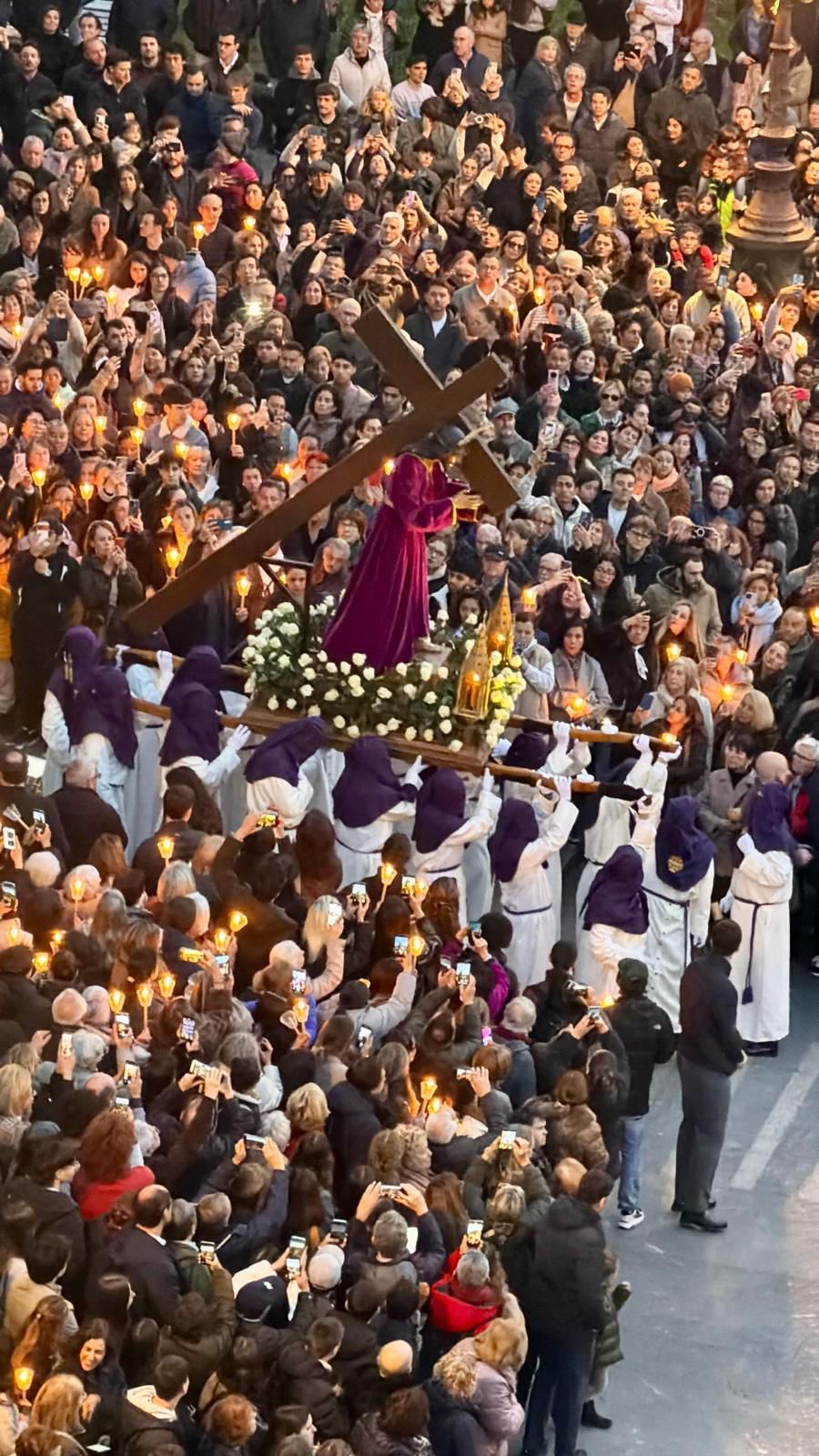 Un'altra immagine della processione del Venerdì Santo a&nbsp;San Sebastián