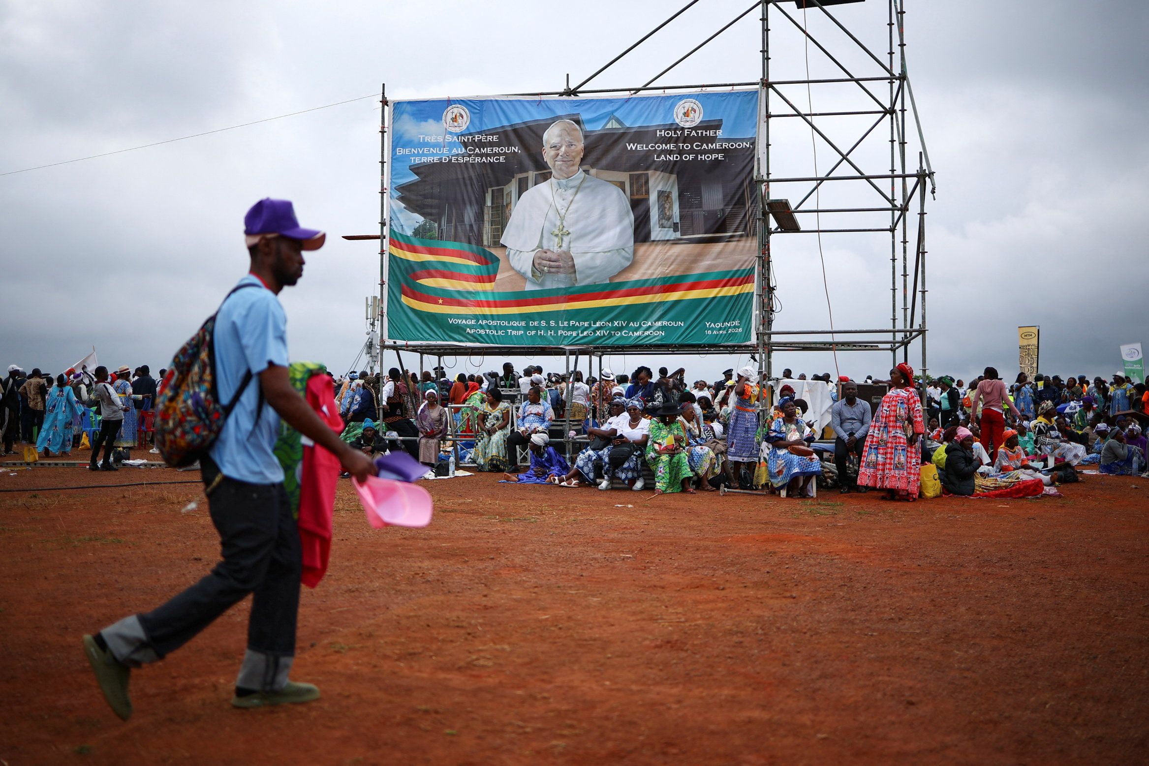 La Messa conclusiva del Papa nell'aeroporto militare di Yaoundé  in Camerun / REUTERS