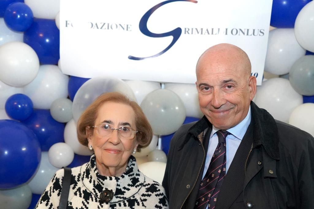 Emanuele Grimaldi e sua madre, donna Paola, che ha creato la Fondazione