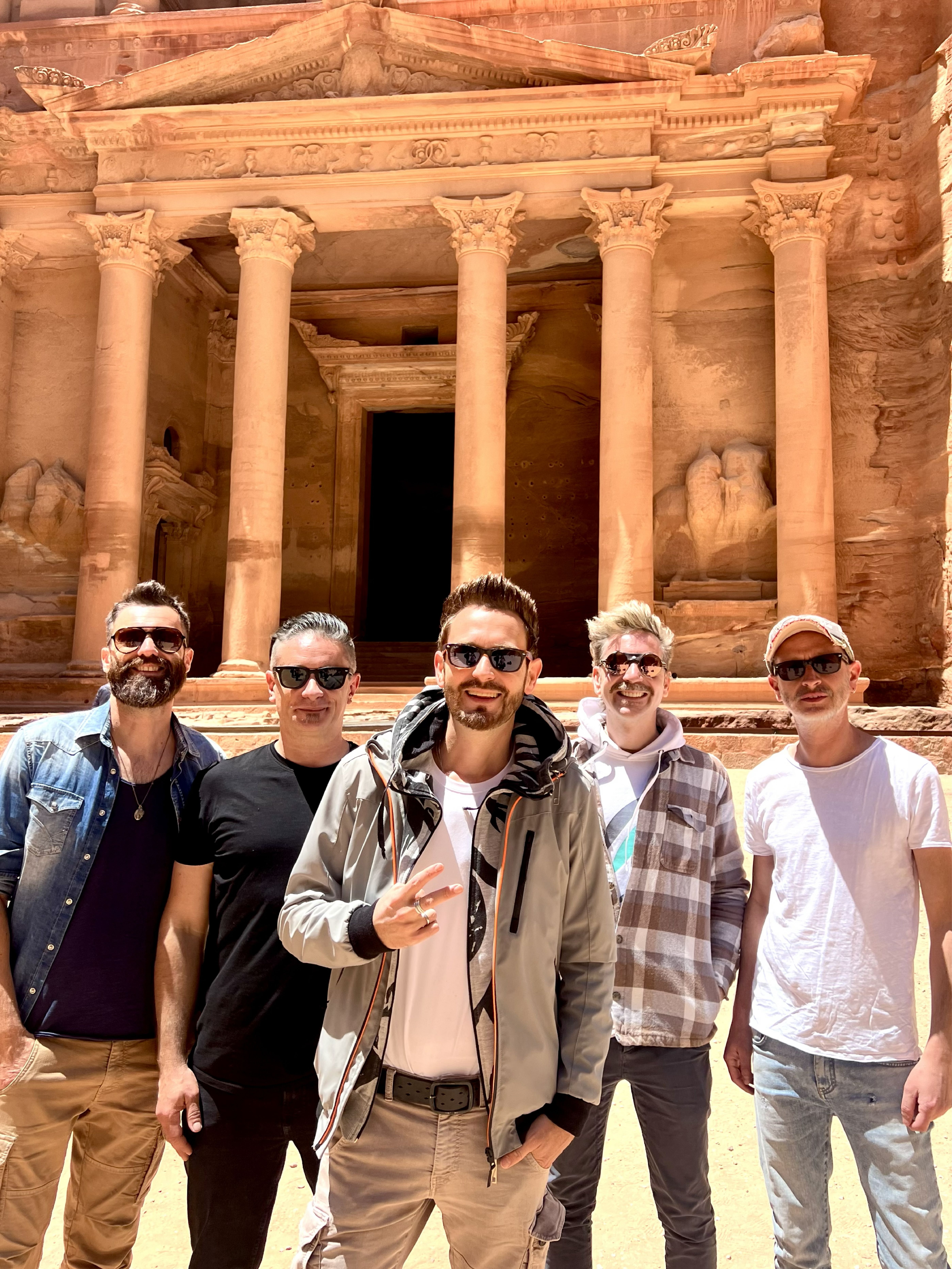 La band rock The Sun in Giordania