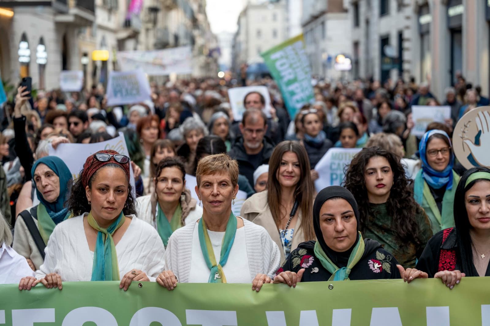 Le mamme israeliane e palestinesi in marcia per la pace a Roma&nbsp;