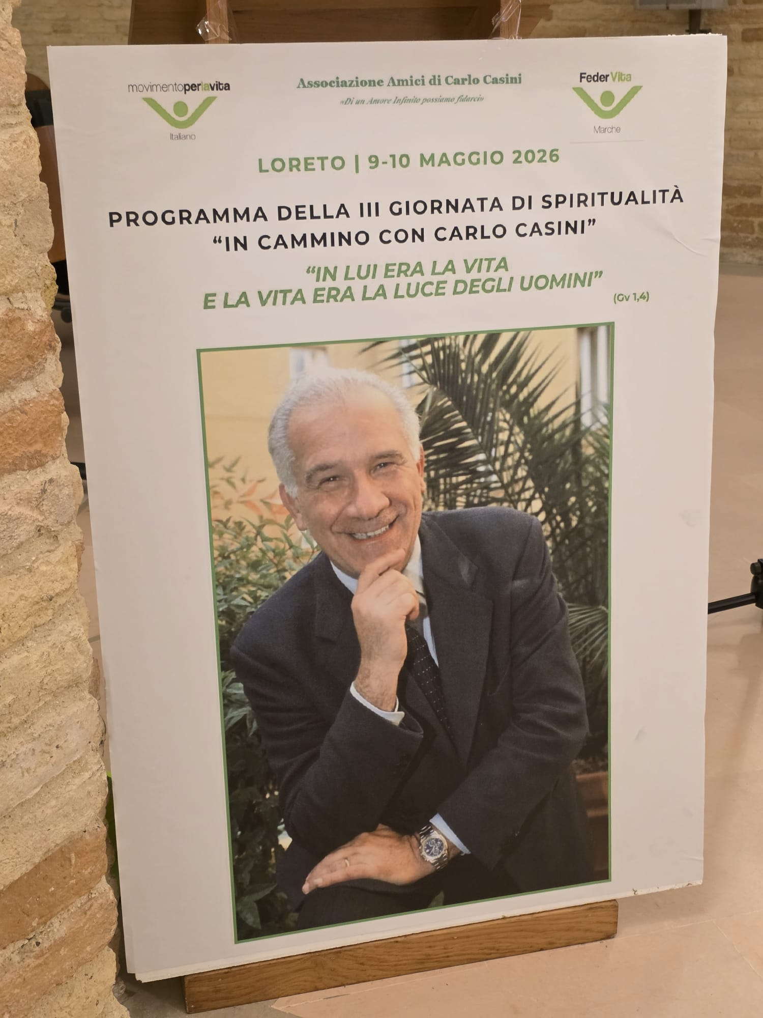 La locandina della Giornata di spiritualità a Loreto