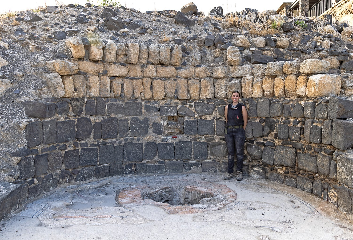 Il battistero meridionale nella cattedrale di Hippos