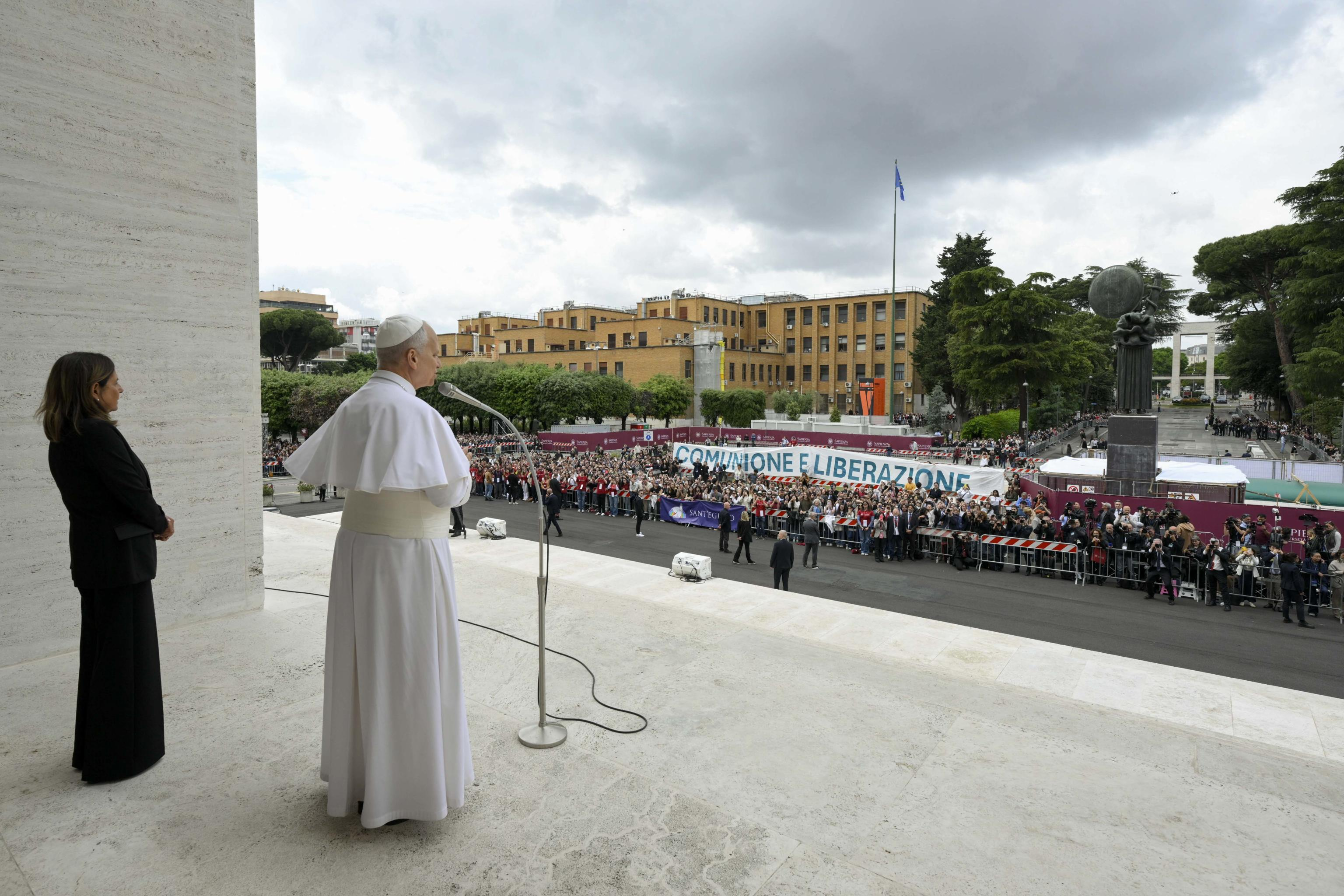 &nbsp;Papa Leone XIV in visita all'università La Sapienza di Roma / VATICAN MEDIA