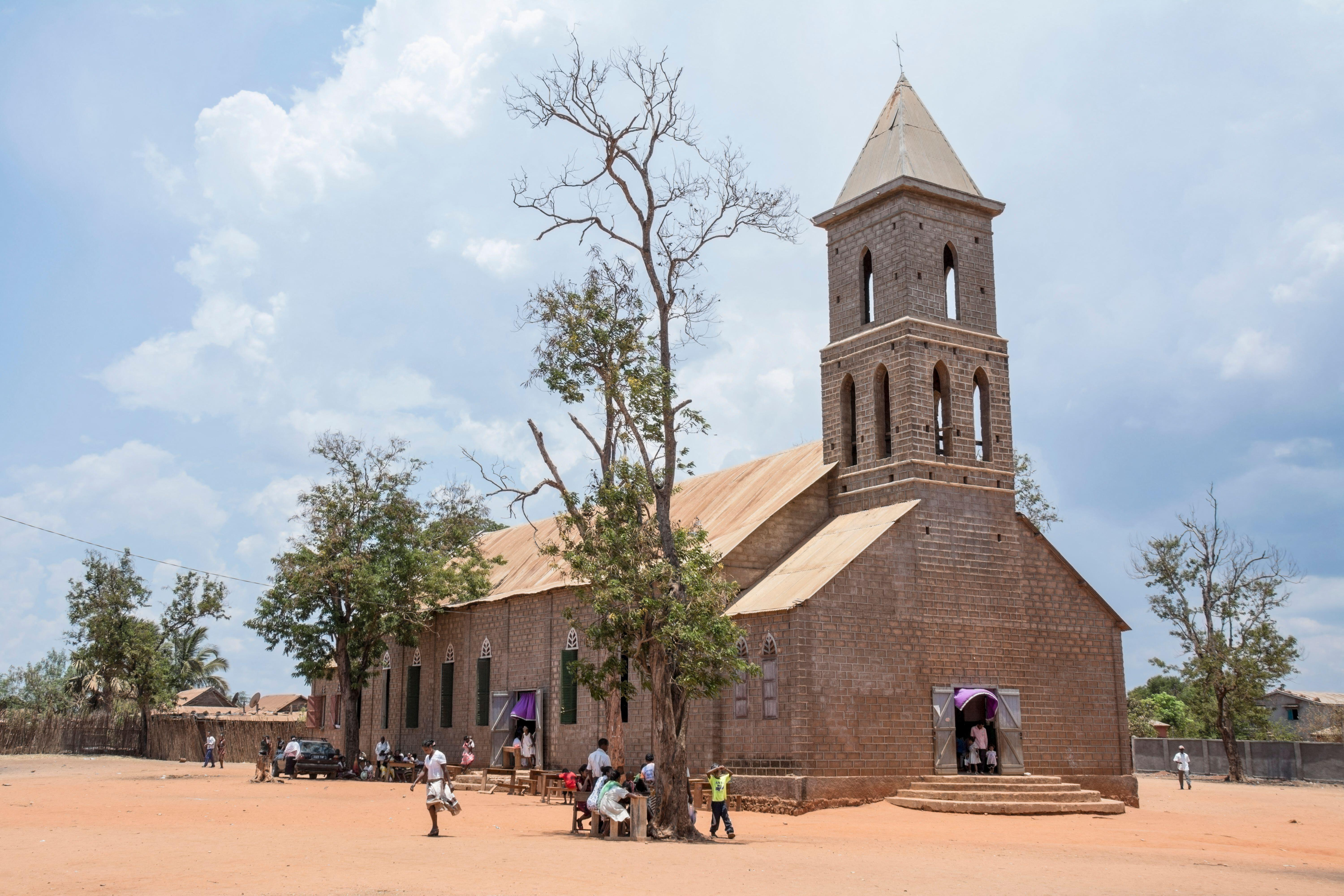 La chiesa di Belo sur Tsiribihina, nel Madagascar
