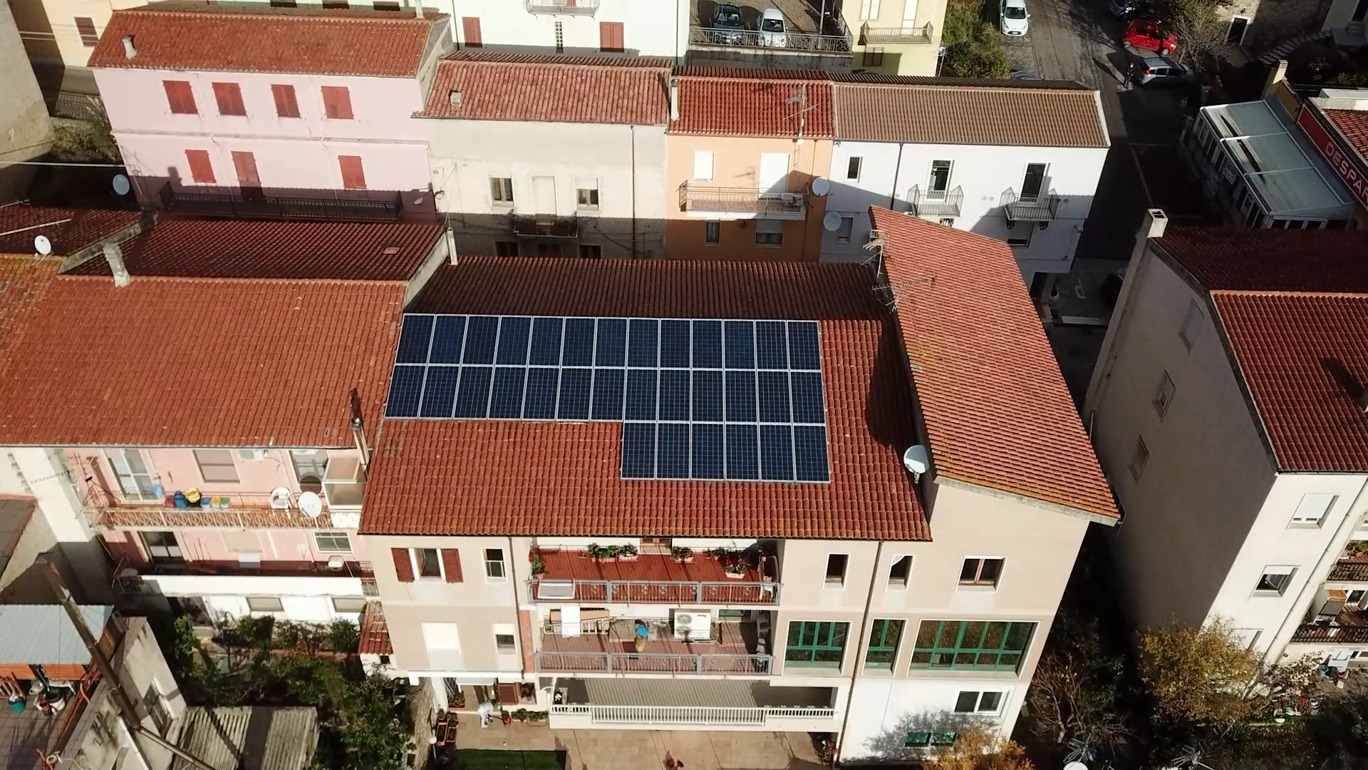Il fotovoltaico sui tetti delle case di Berchidda