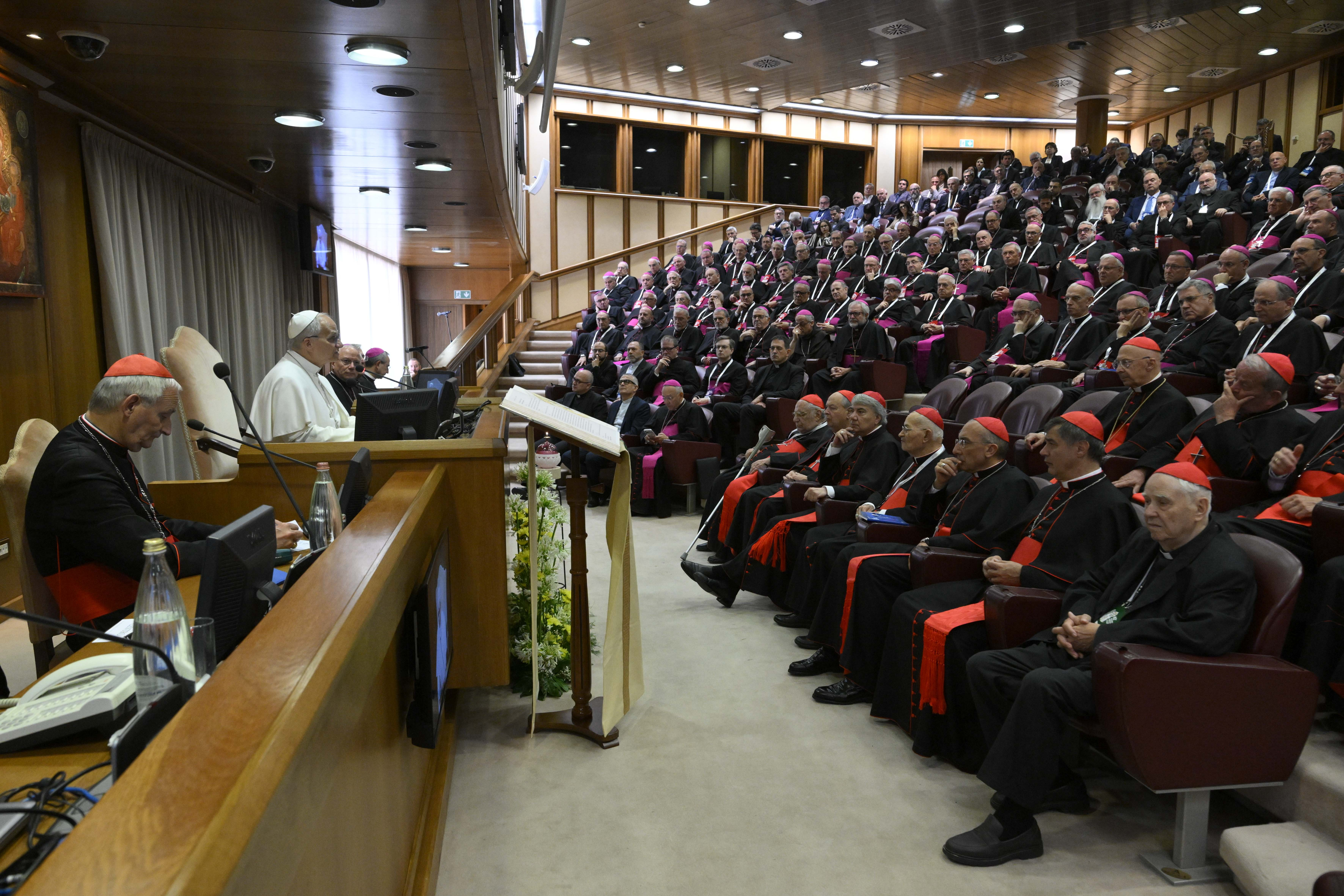 Papa Leone XIV incontra i vescovi italiani a conclusione dell'Assemblea generale della Cei / VATICAN MEDIA