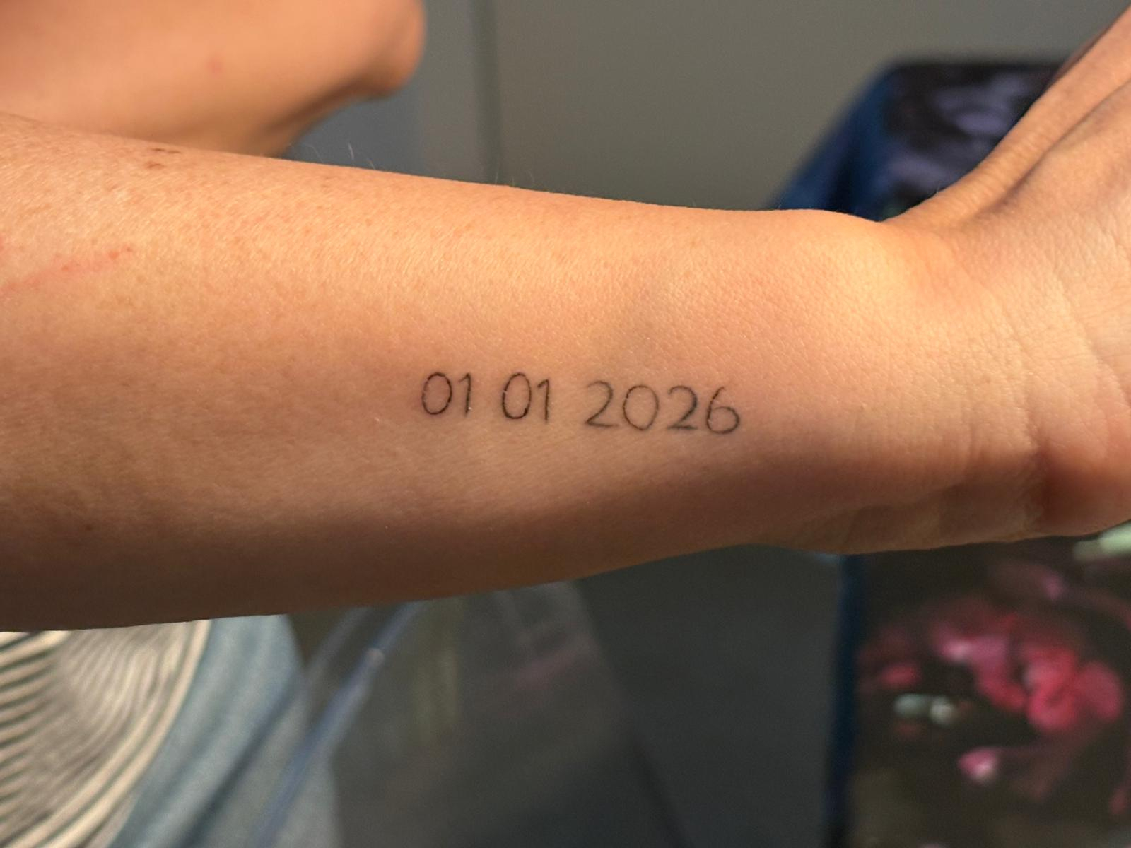 Il tatuaggio che Sarah Grassi ha voluto incidere sul braccio a ricordo della notte de Le Constellation