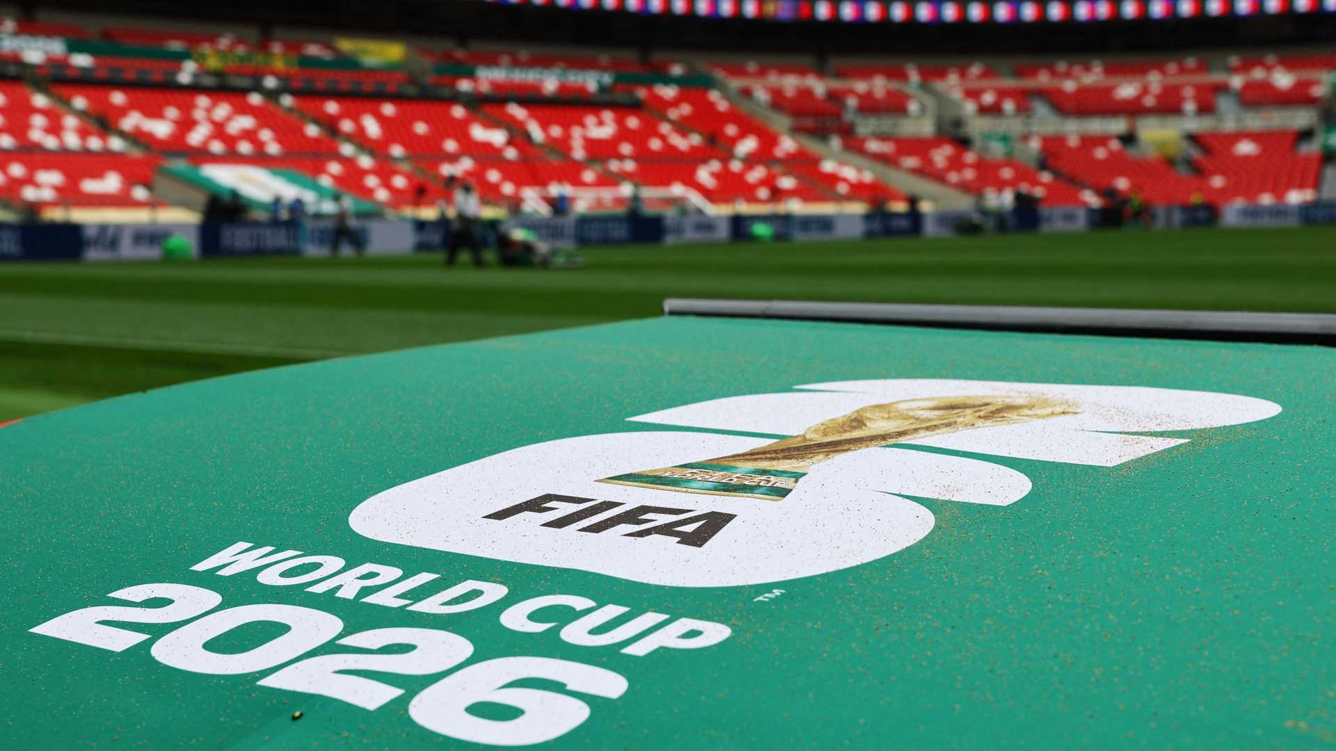 Immagine promozionale dei Mondiali di calcio 2026 in Nord America