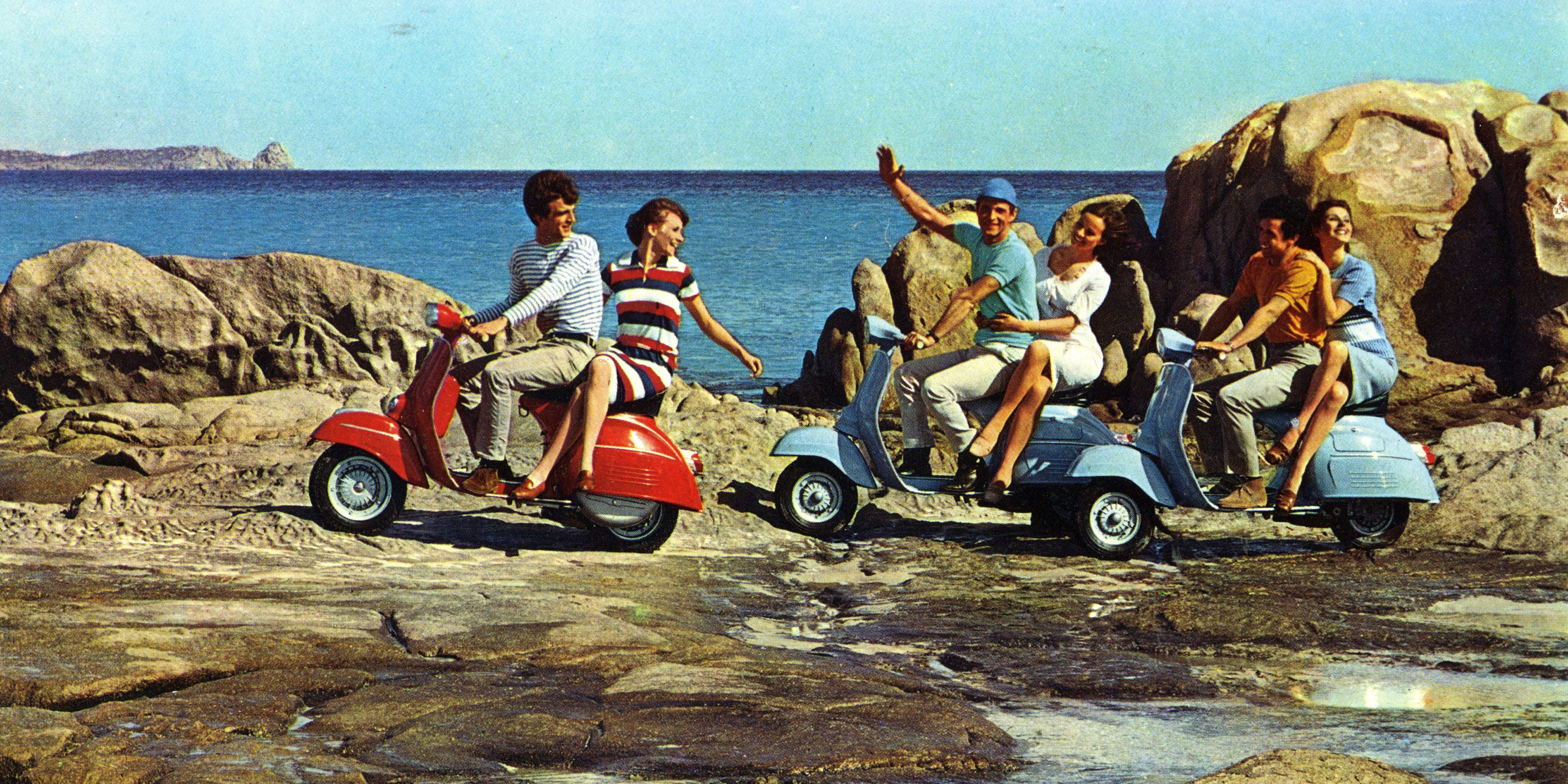 Una delle immagini della mostra fotografica "80 Anni di Vespa", curata da Giacomo Bretzel, che sarà visitabile nel Village al Foro Italico di Roma fra il 25 e il 28 giugno / Piaggio