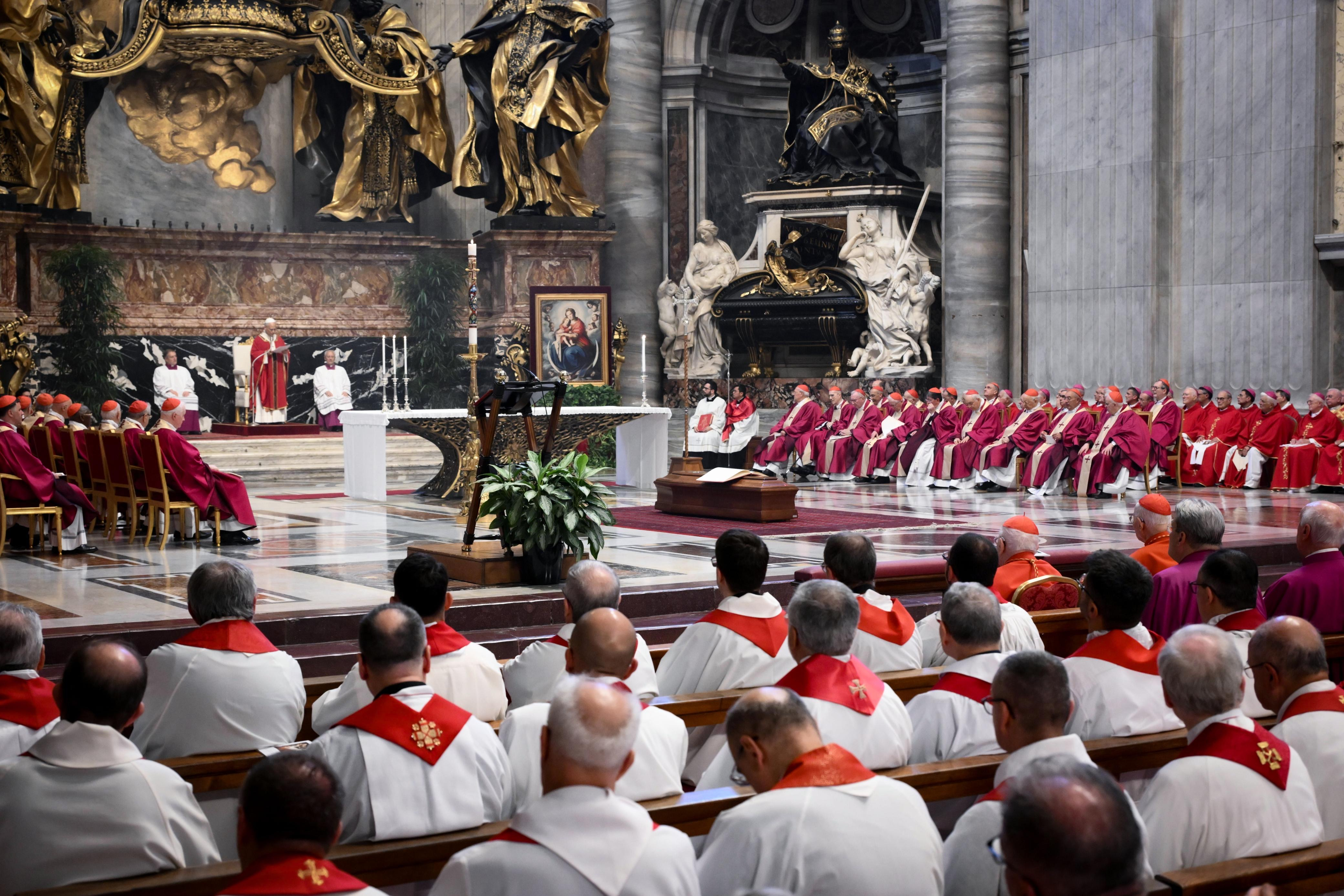 Papa Leone XIV presiede la Messa esequiale per il cardinale Ruini, 18 giugno 2026 - (Siciliani)