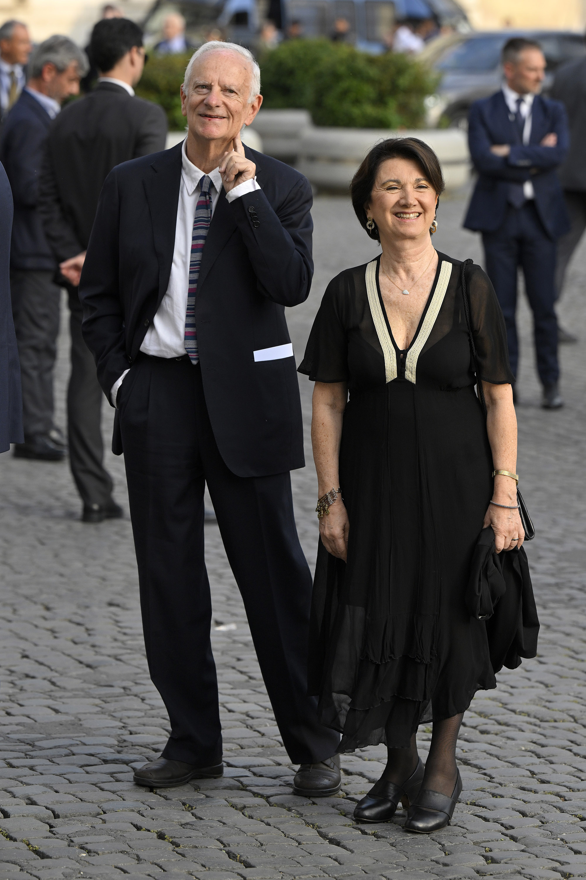 Luigi Cavallari con Eugenia Roccella entrano al Quirinale per la recente Festa della Repubblica
