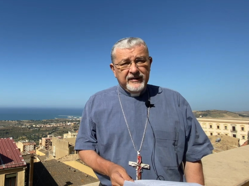 L’arcivescovo di Agrigento, Alessandro Damiano