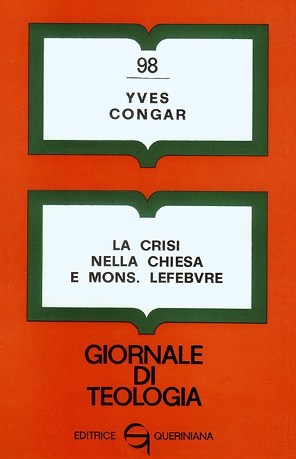 La copertina del famoso saggio di Yves Congar edito per Queriniana nel 1976