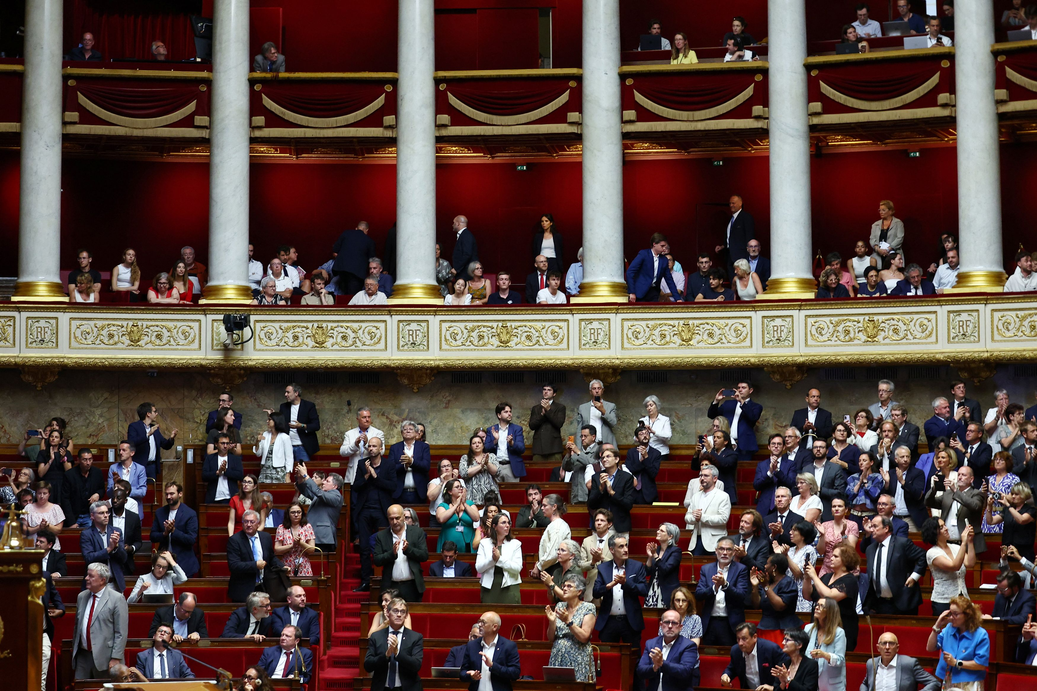 L'aula dell'Assemblea nazionale durante il voto