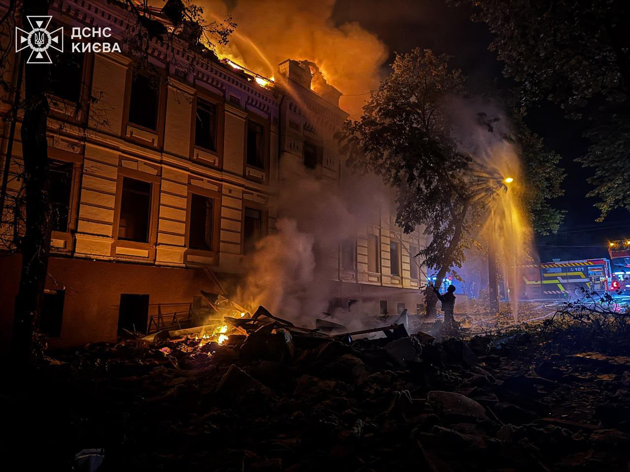 Le conseguenze degli attacchi russi in Ucraina la notte scorsa