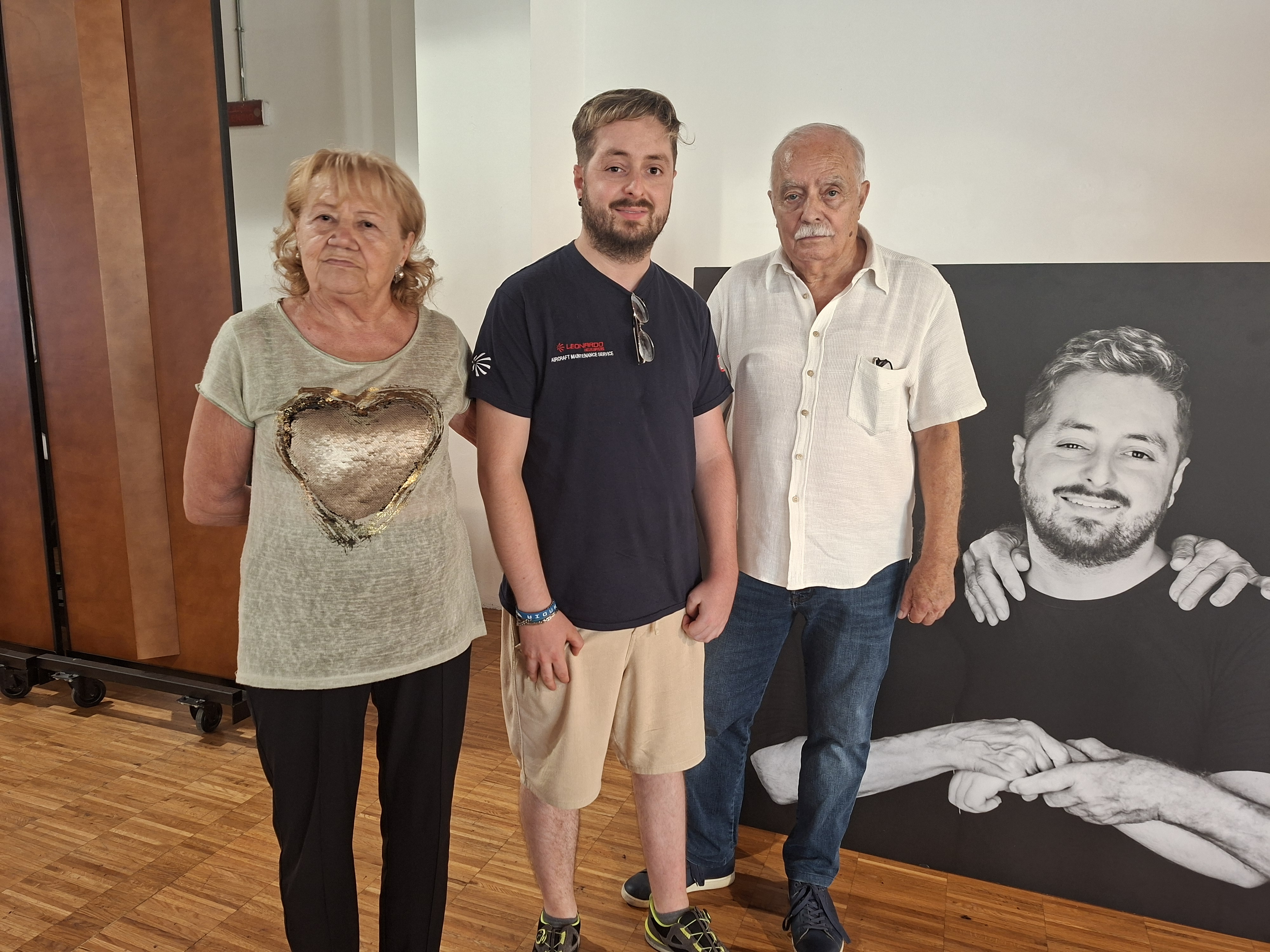 Nicolò e i nonni Ines e Giulio