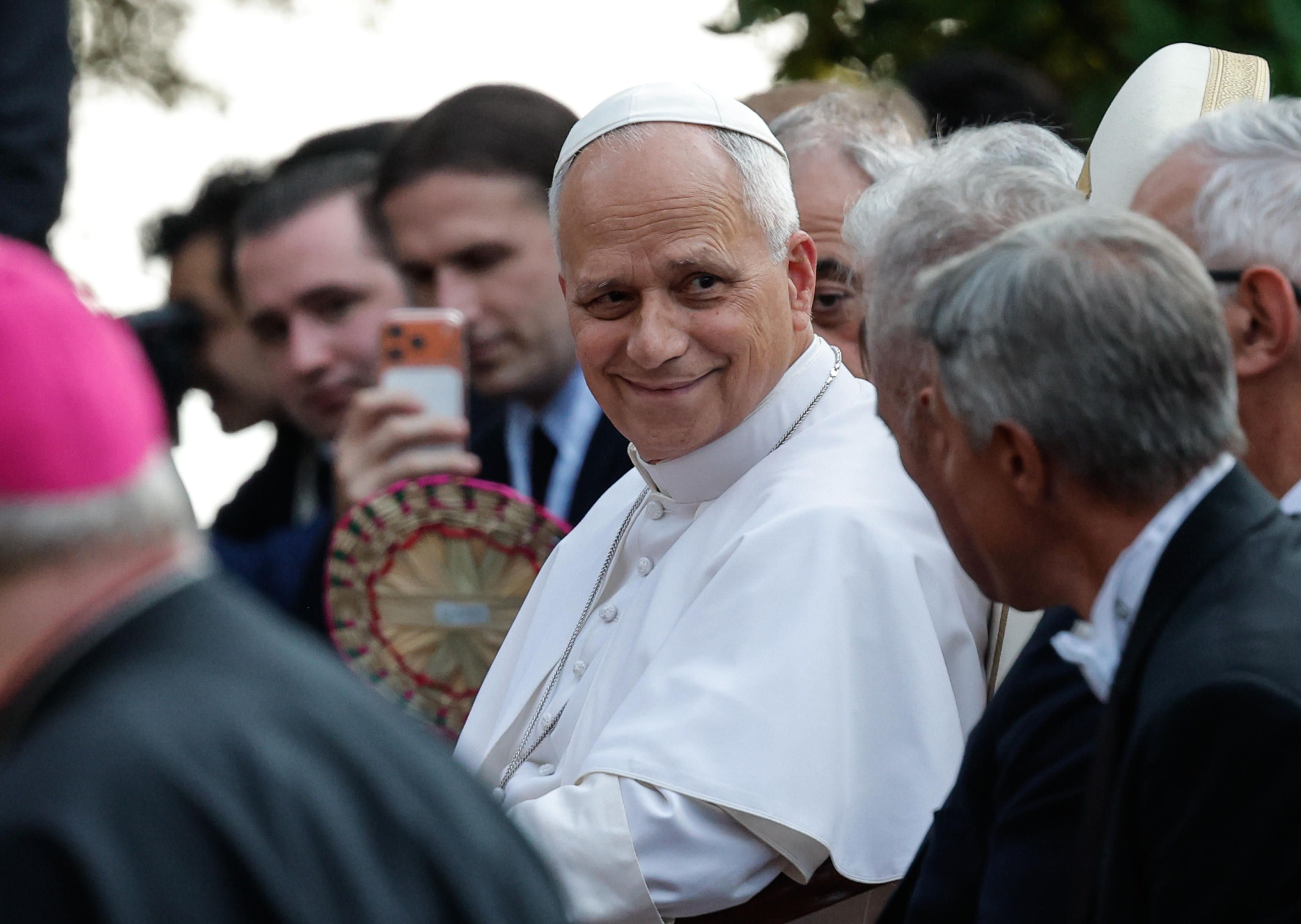 Papa Leone XIV all'evento "Cantico di pace" al Borgo Laudato Sì, 29 luglio 2026 - (ANSA)