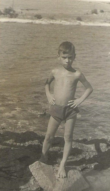 Claudio Bronzin a 8 anni a Pola