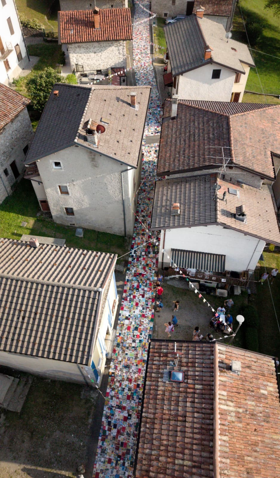 L’antico borgo visto dall’occhio di un drone