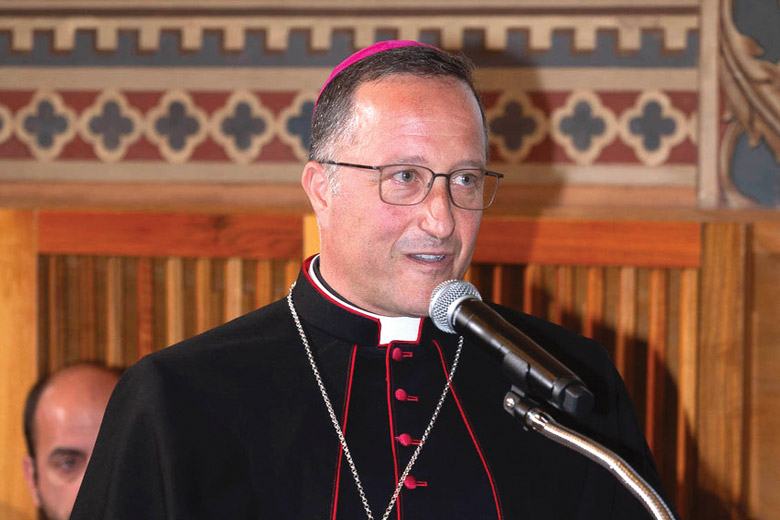 il vescovo di San Marino-Montefeltro, Domenico Beneventi