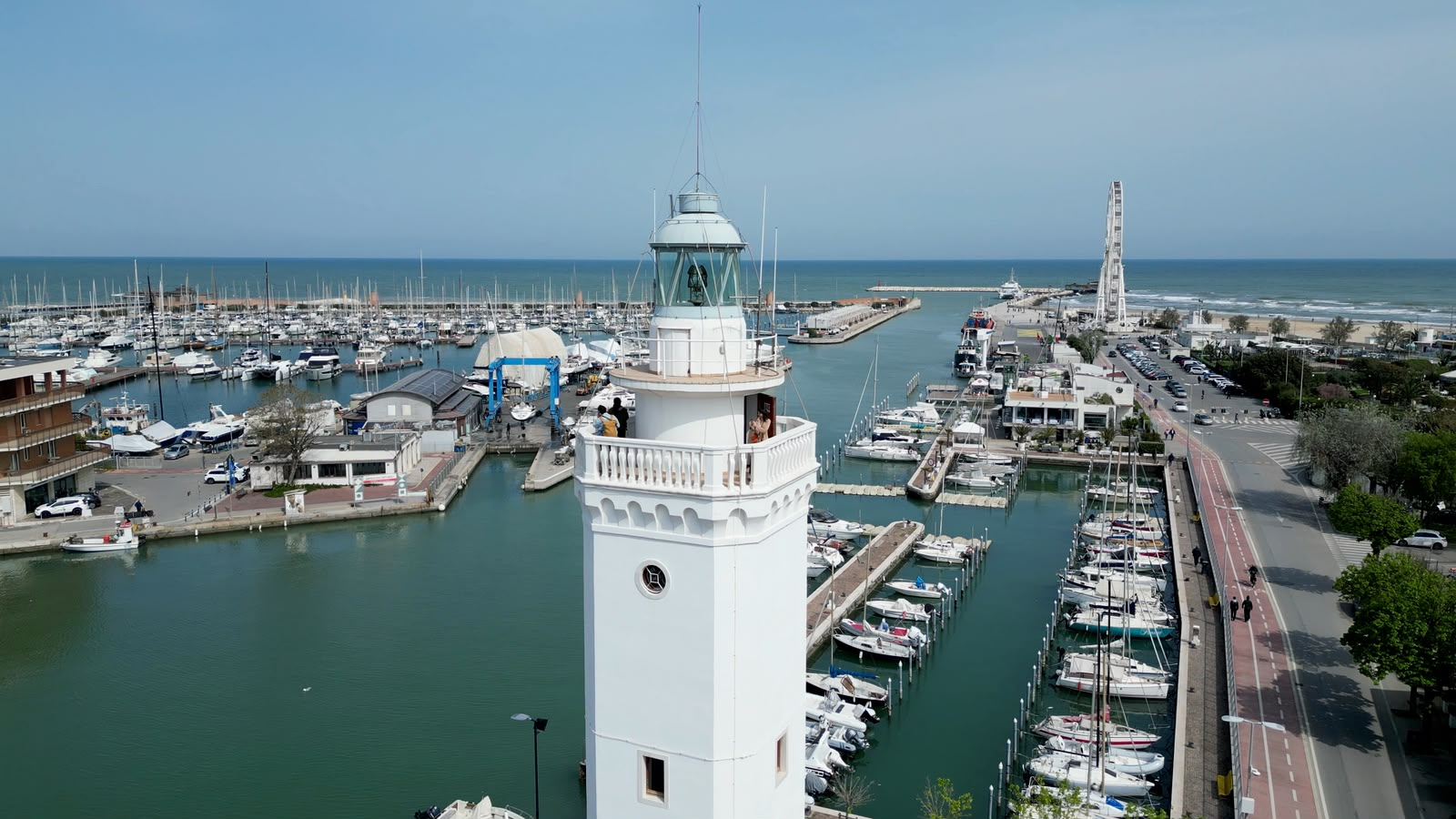 Il porto di Rimini in cui il Papa presiederà la Messa che chiuderà la visita