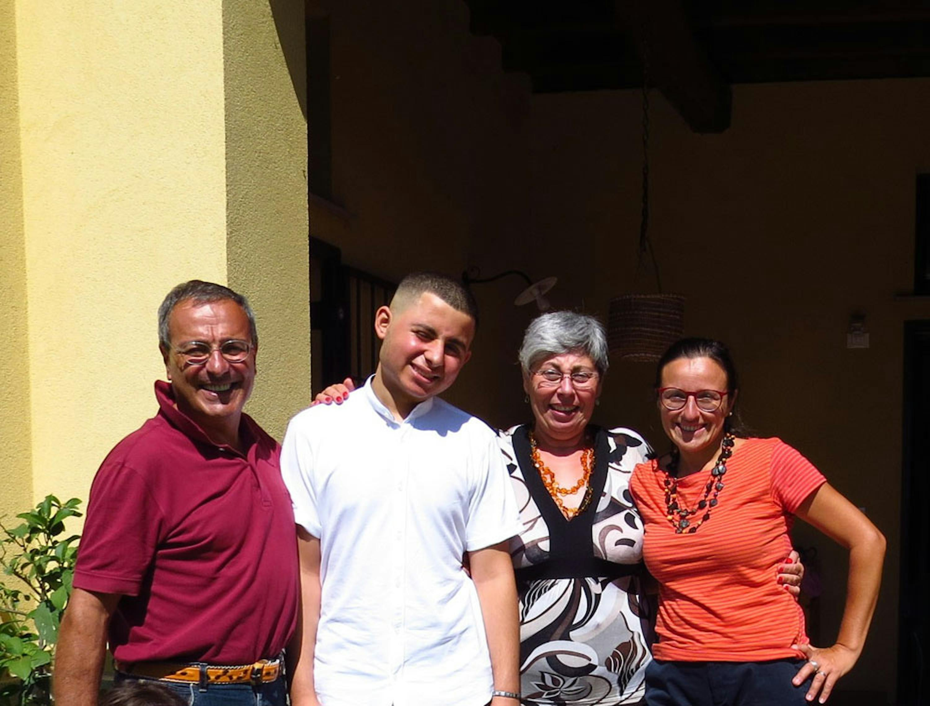 Momò con Giovanna e Stefano