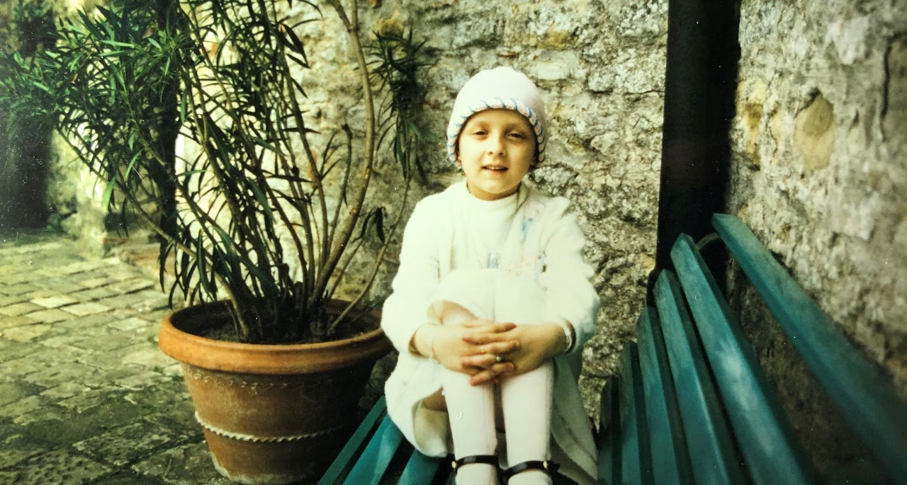 La piccola Sara durante la malattia / Famiglia Matteucci