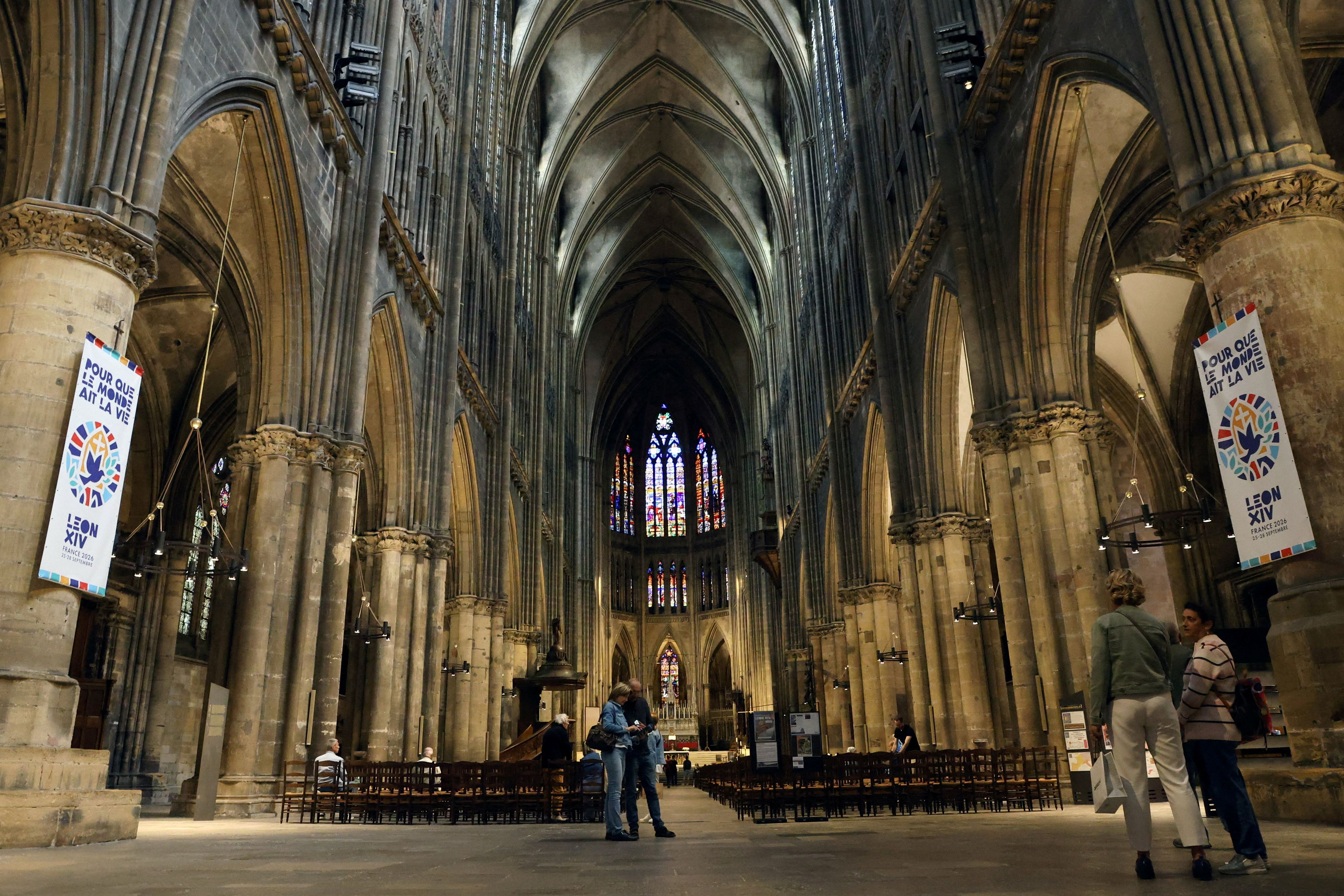 La Cattedrale di Saint-Étienne a Metz dove papa Leone XIV concluderà il suo viaggio apostolico in Francia / REUTERS