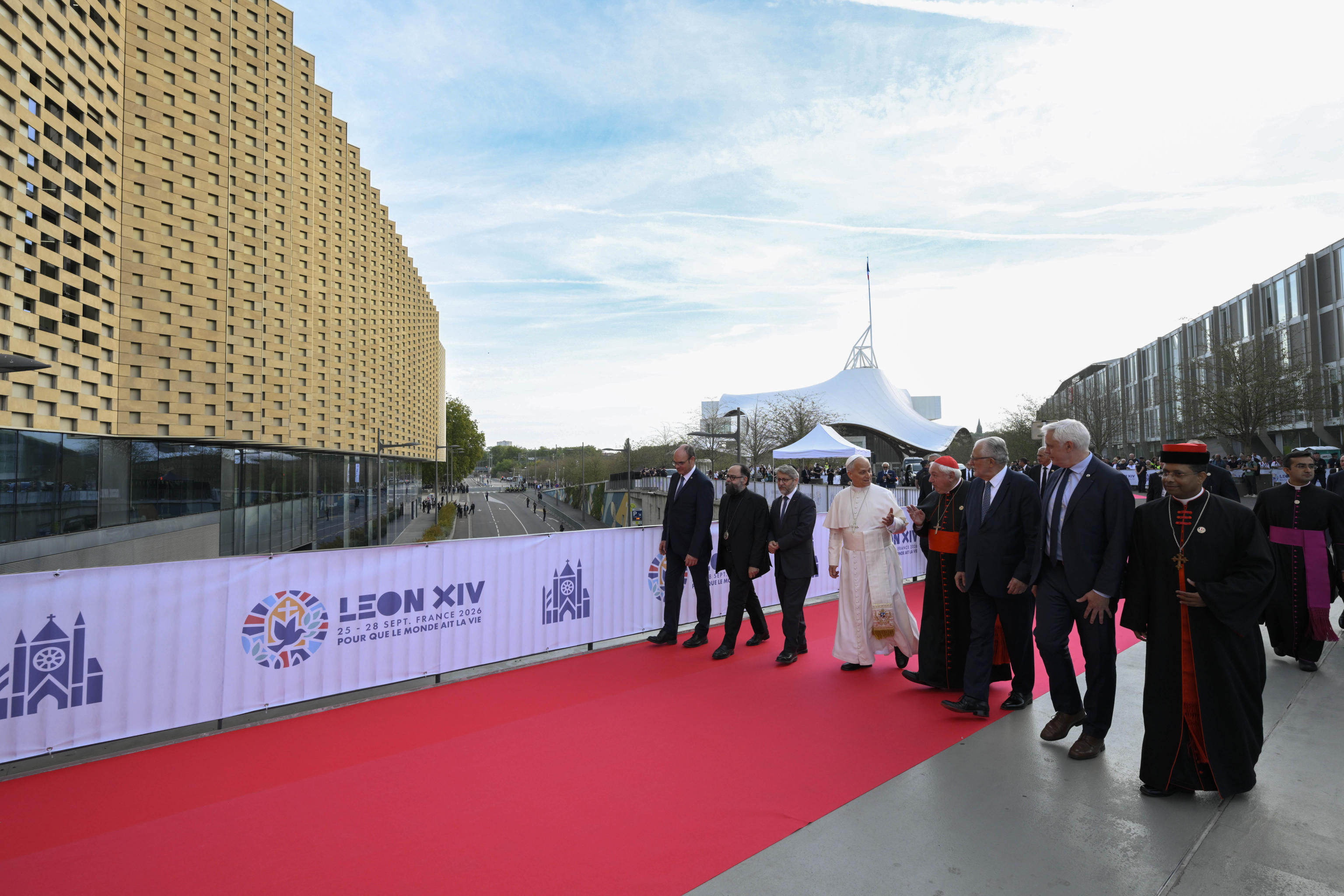 Papa Leone XIV a Metz, in Francia, all'incontro su radici, unità e pace in Europa / Vatican Media