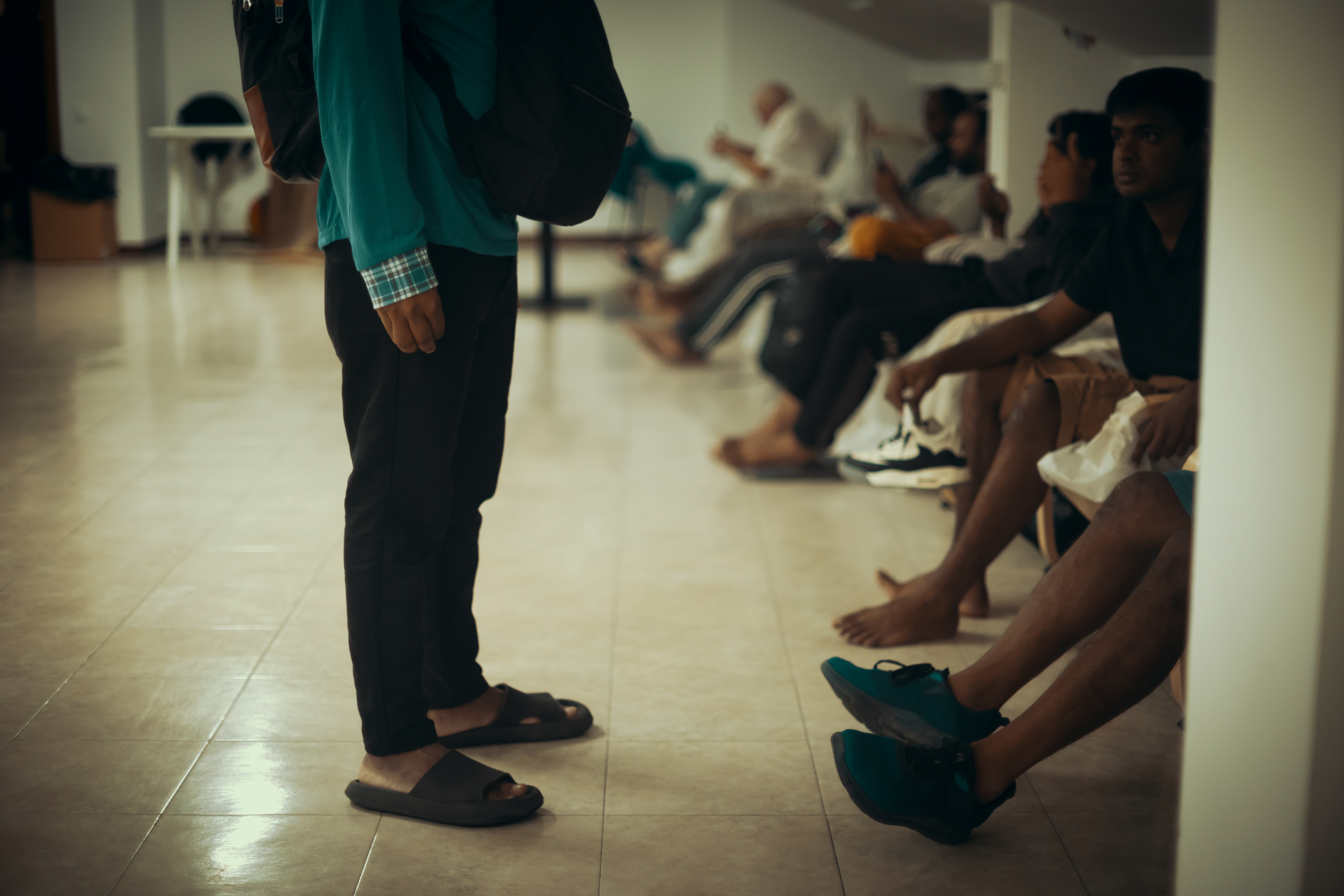 Alcuni migranti in uno degli ambulatori di Donk / DONK