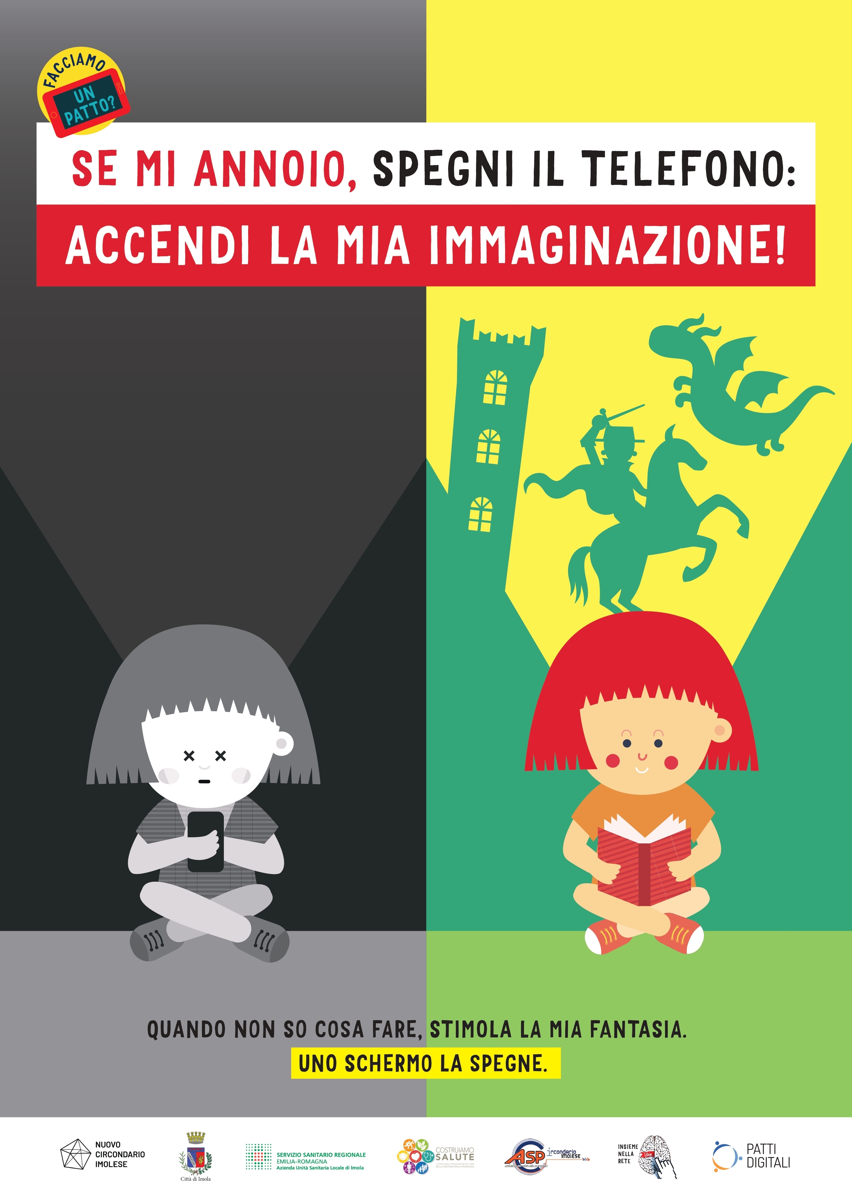 Uno dei manifesti del progetto "Facciamo un patto?" del Nuovo Circondario Imolese