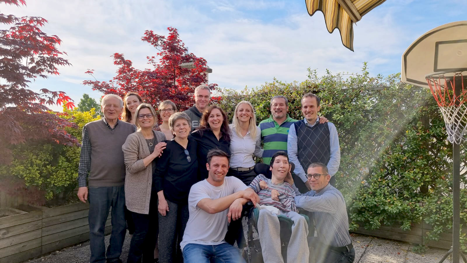 Cico con i genitori Giovanna e Giuseppe nel giorno dei loro 50 anni di matrimonio