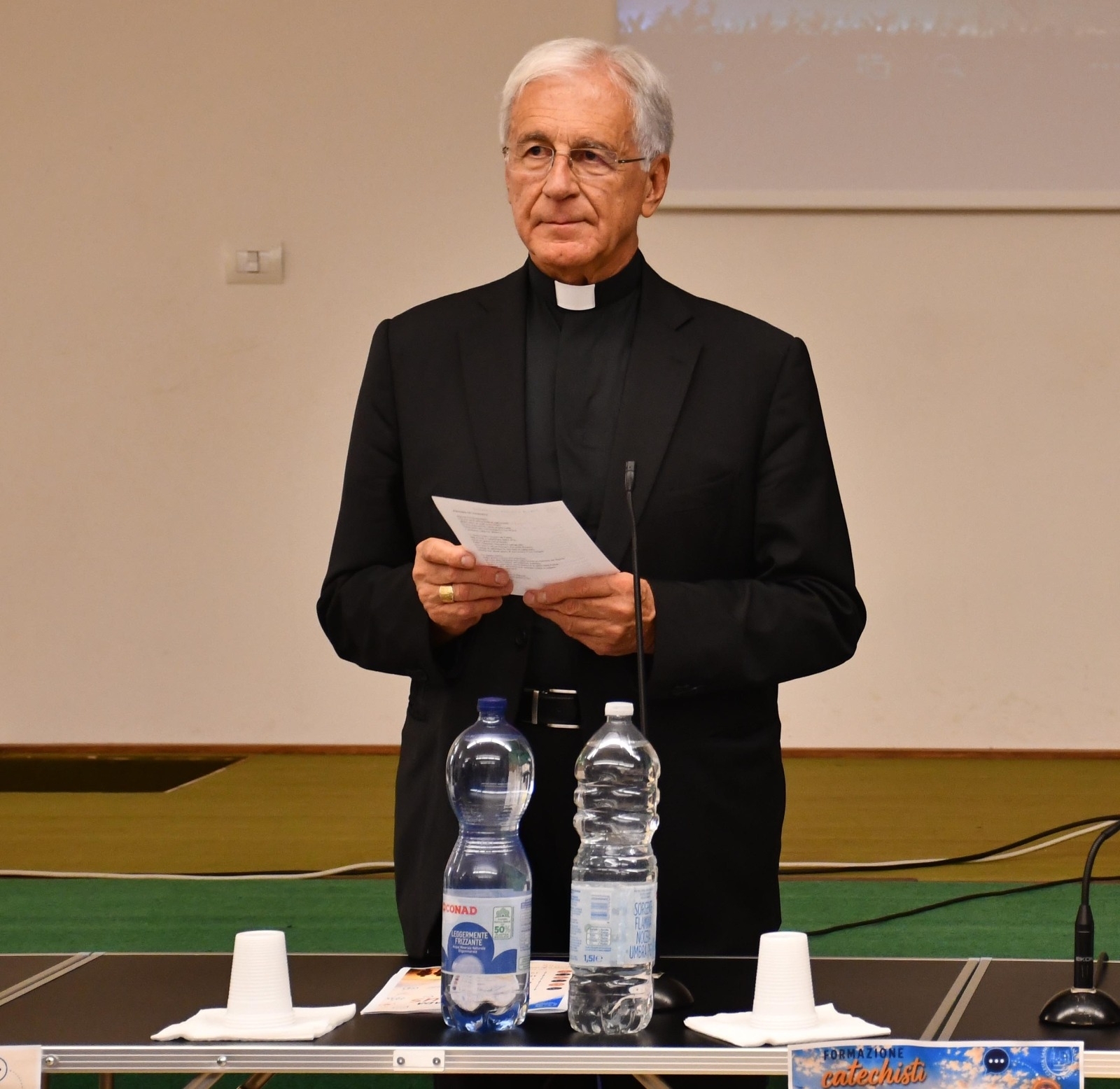 Monsignor Renato Boccardo, arcivescovo di Spoleto-Norcia e presidente della Conferenza episcopale umbra